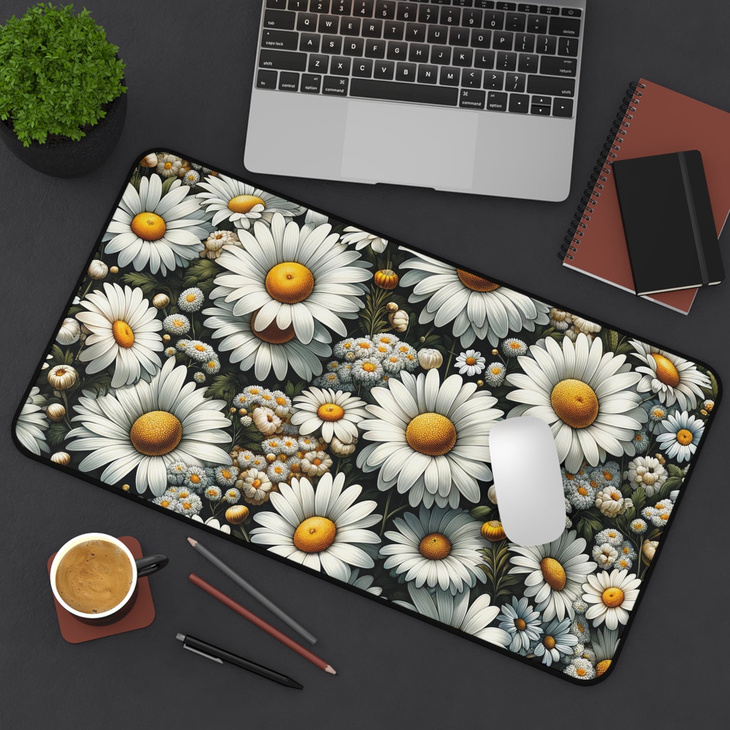 Copy of Desk Mat April Birth Flower, April Birth Month Flower, Daisy Floral Design, Birth Flower of April