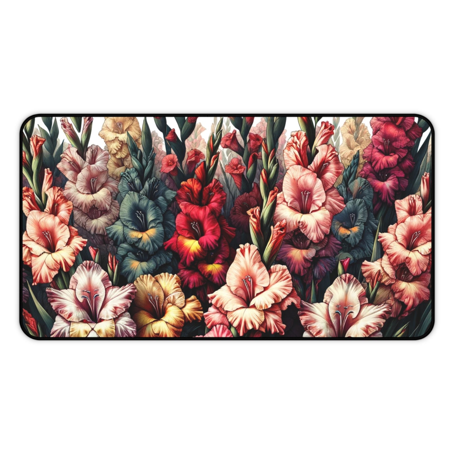 Desk Mat August Birth Flower, August Birth Month Flower, Gladiolus Floral Design, Birth Flower of August