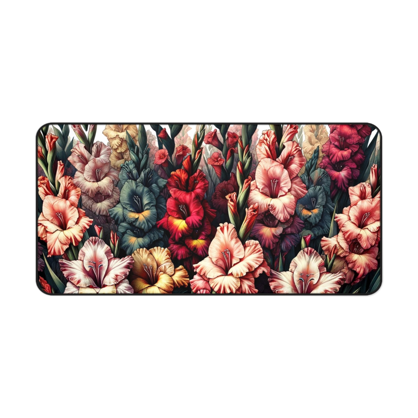 Desk Mat August Birth Flower, August Birth Month Flower, Gladiolus Floral Design, Birth Flower of August