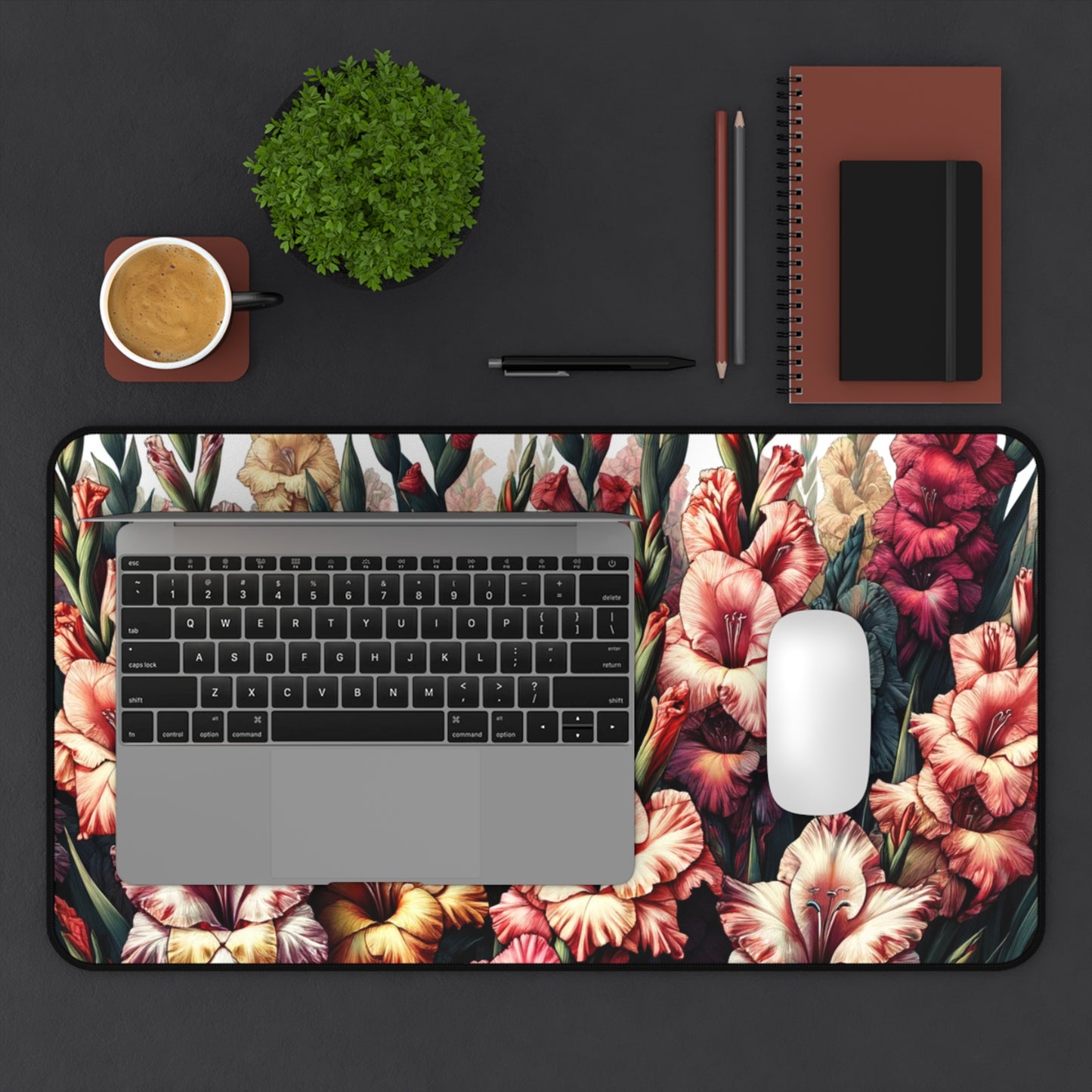Desk Mat August Birth Flower, August Birth Month Flower, Gladiolus Floral Design, Birth Flower of August