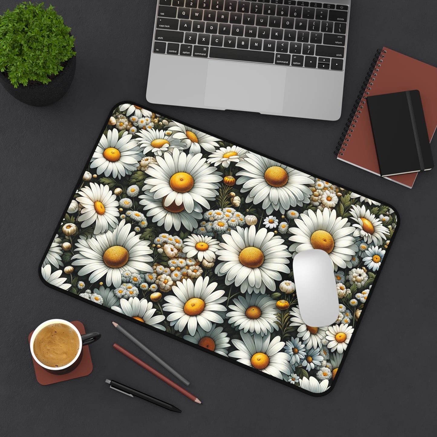 Copy of Desk Mat April Birth Flower, April Birth Month Flower, Daisy Floral Design, Birth Flower of April