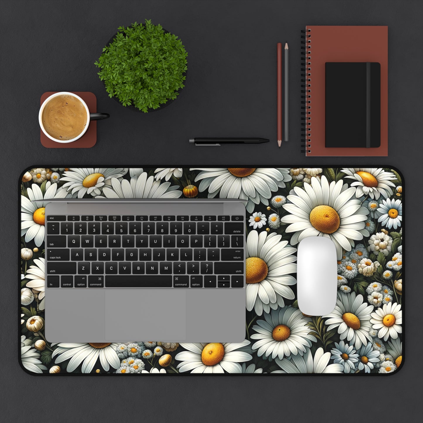 Copy of Desk Mat April Birth Flower, April Birth Month Flower, Daisy Floral Design, Birth Flower of April