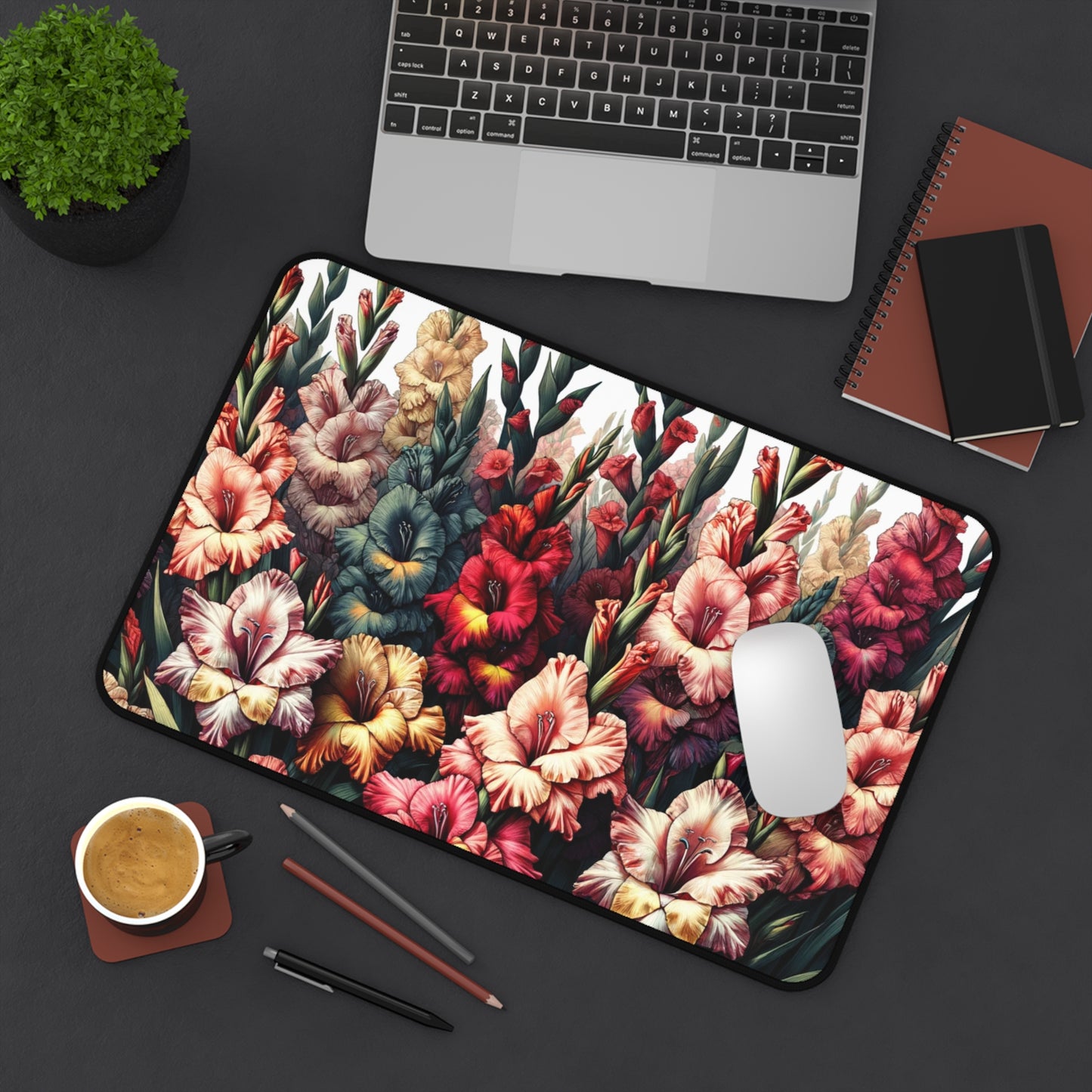 Desk Mat August Birth Flower, August Birth Month Flower, Gladiolus Floral Design, Birth Flower of August