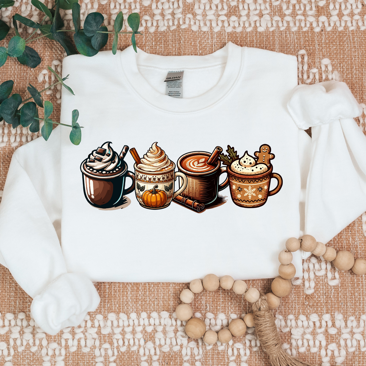 Christmas Coffee Cups 4 designs in a row. PDF PNG SVG files all 4 files. Sublimation, dtf, cameo cricut silhouette
