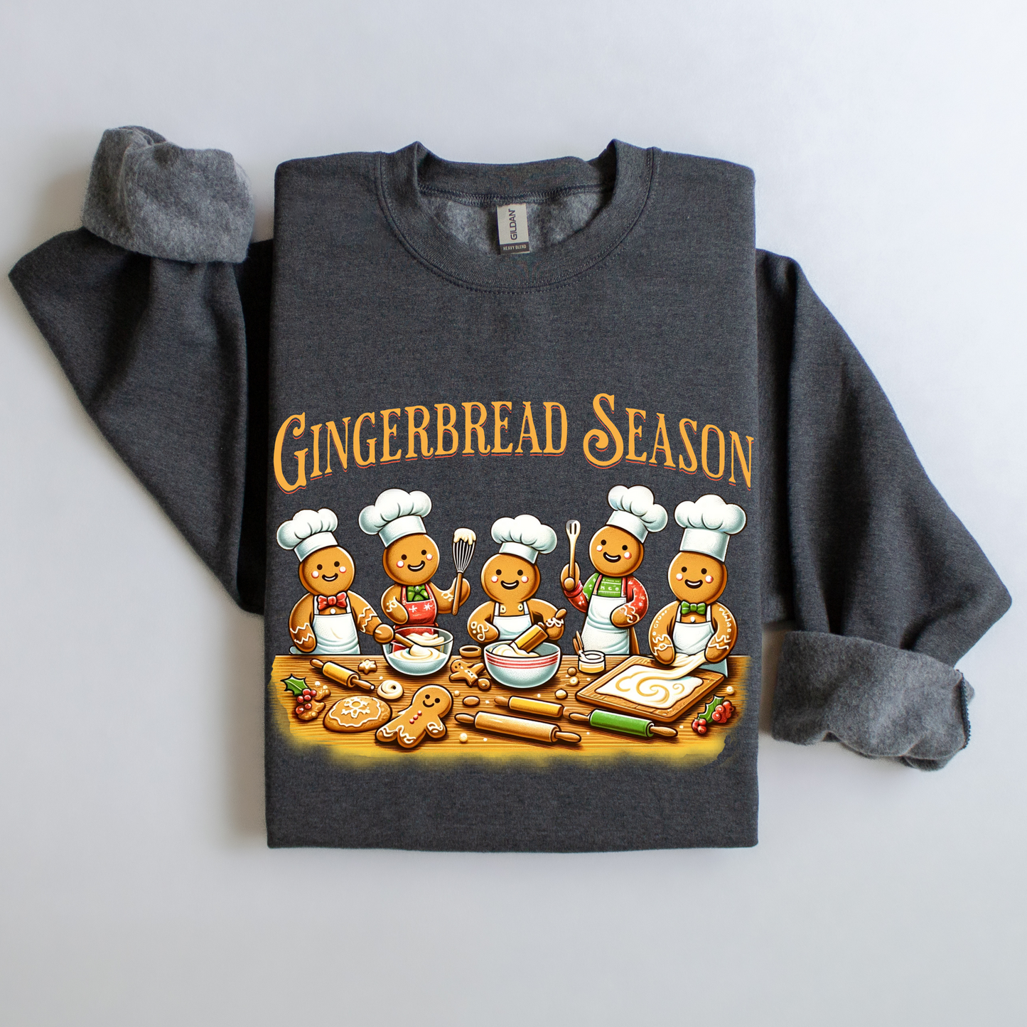 Gingerbread Season! Holiday Design PNG PDF SVG digital download, Gingerbread sublimation, Baking, Fun Gingerbread svg design sublimation