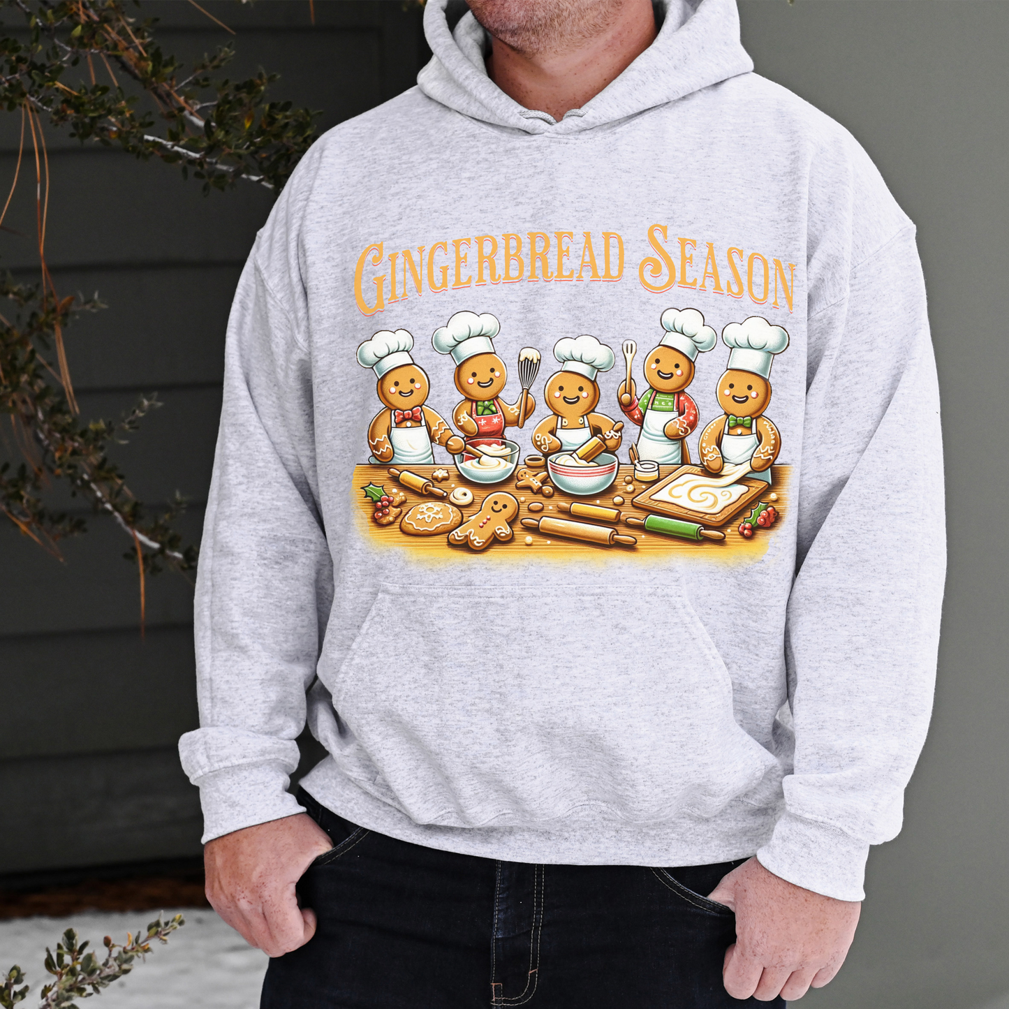 Gingerbread Season! Holiday Design PNG PDF SVG digital download, Gingerbread sublimation, Baking, Fun Gingerbread svg design sublimation