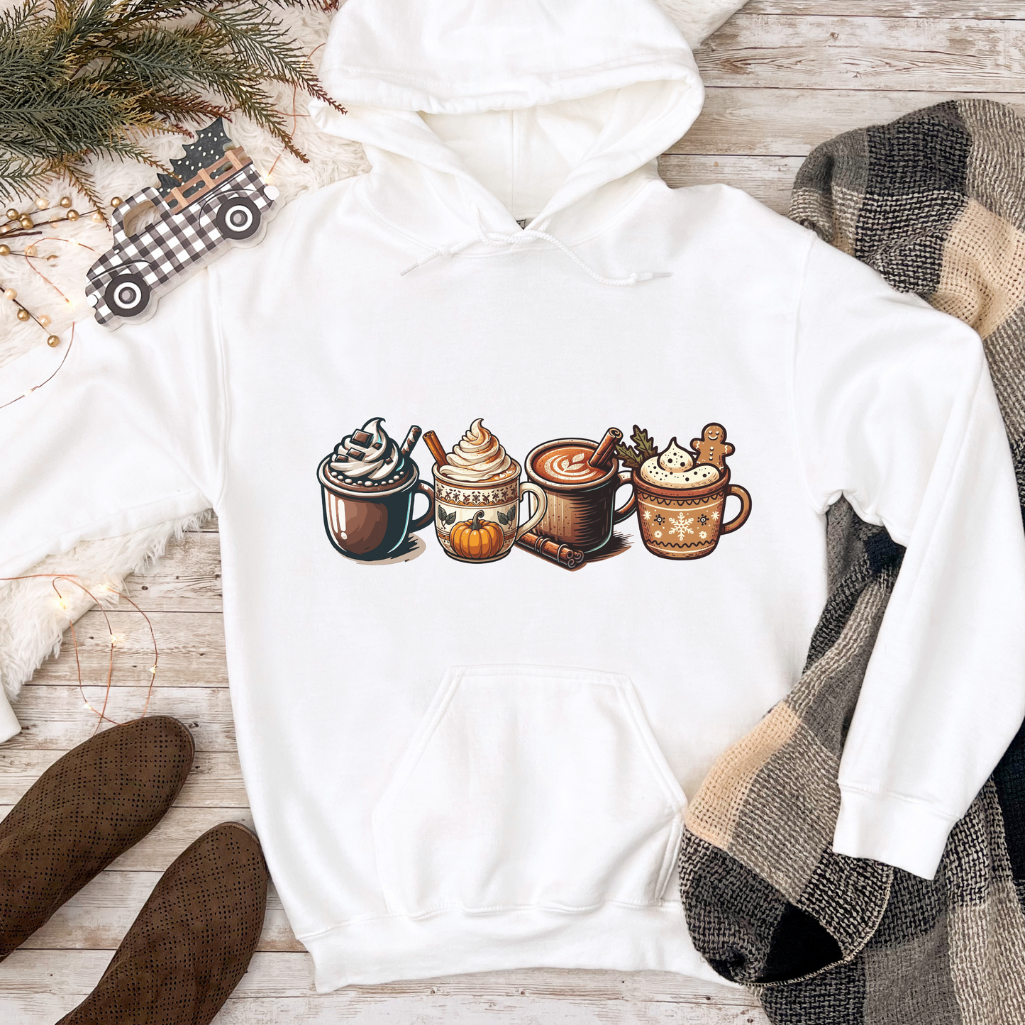 Christmas Coffee Cups 4 designs in a row. PDF PNG SVG files all 4 files. Sublimation, dtf, cameo cricut silhouette