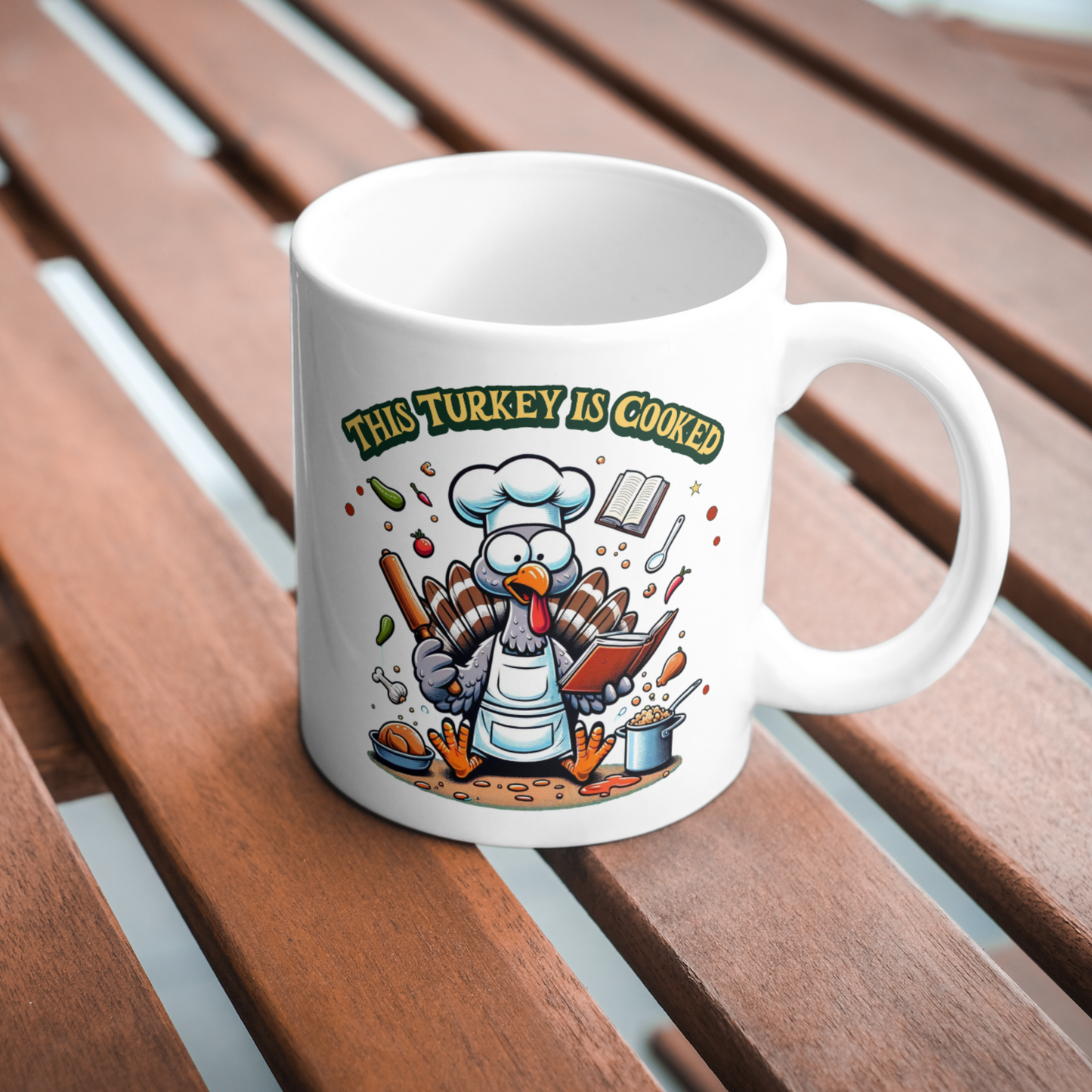 A fun Thanksgiving Design "This Turkey is Cooked" PNG PDF SVG digital download, Cooking shirt design, Turkey sublimation, Cooking shirt