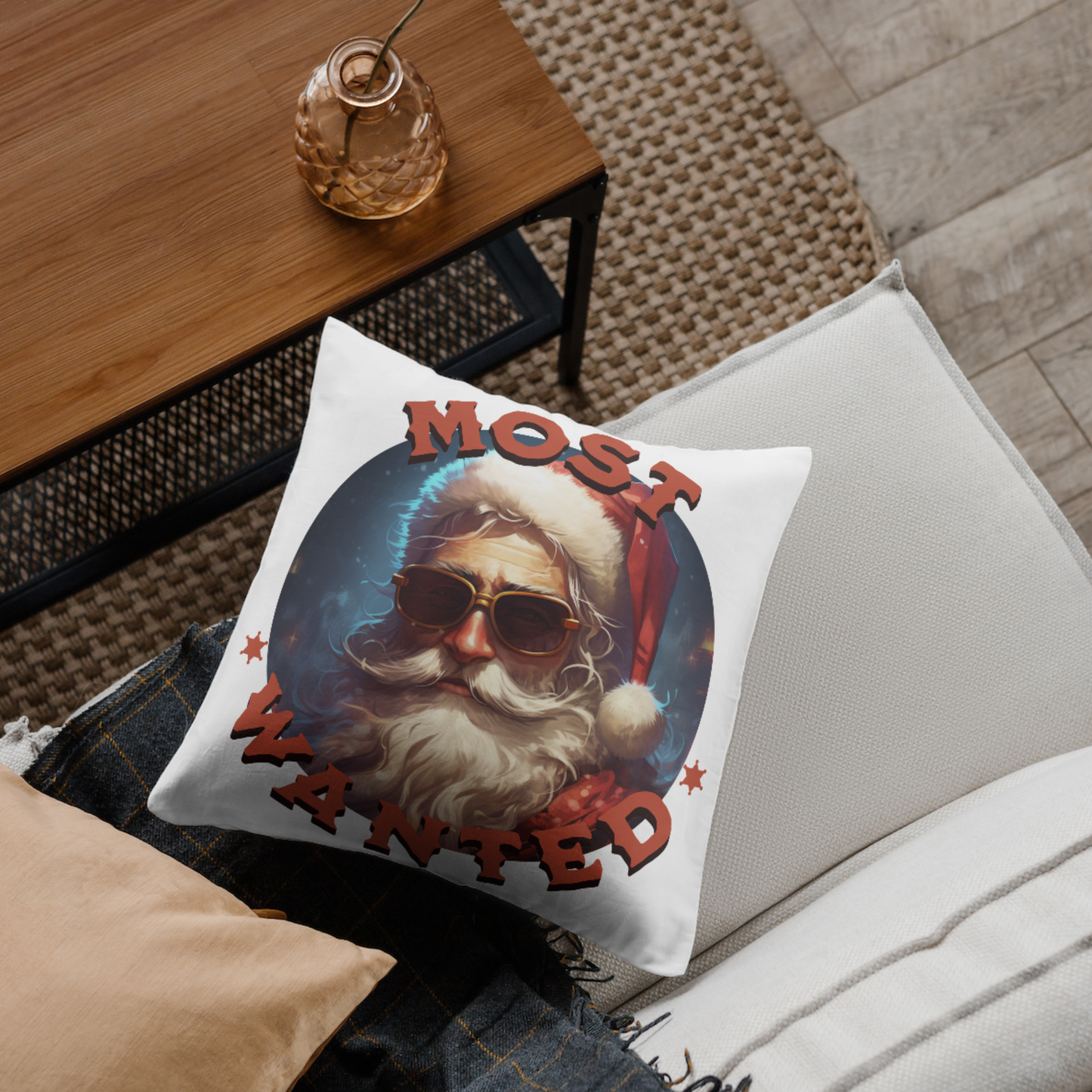 Most Wanted Santa Digital Downloads PNG PDF SVG files, Christmas Santa Sublimation , Most Wanted Santa Shirt