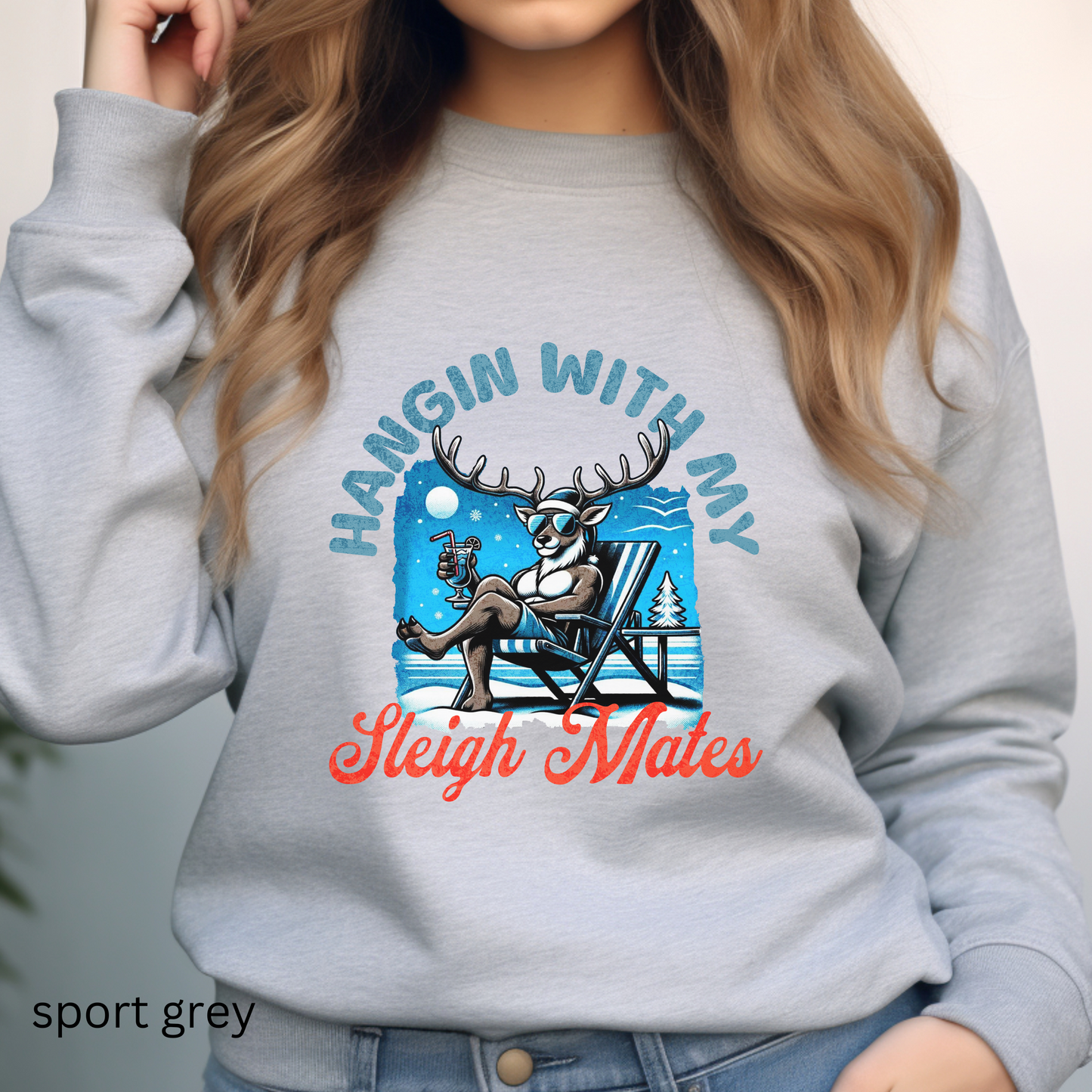 Hanging with my sleigh mates Male PDF PNG SVG digital downloads, Christmas, Reindeer, Christmas Sublimation design Cricut dtf