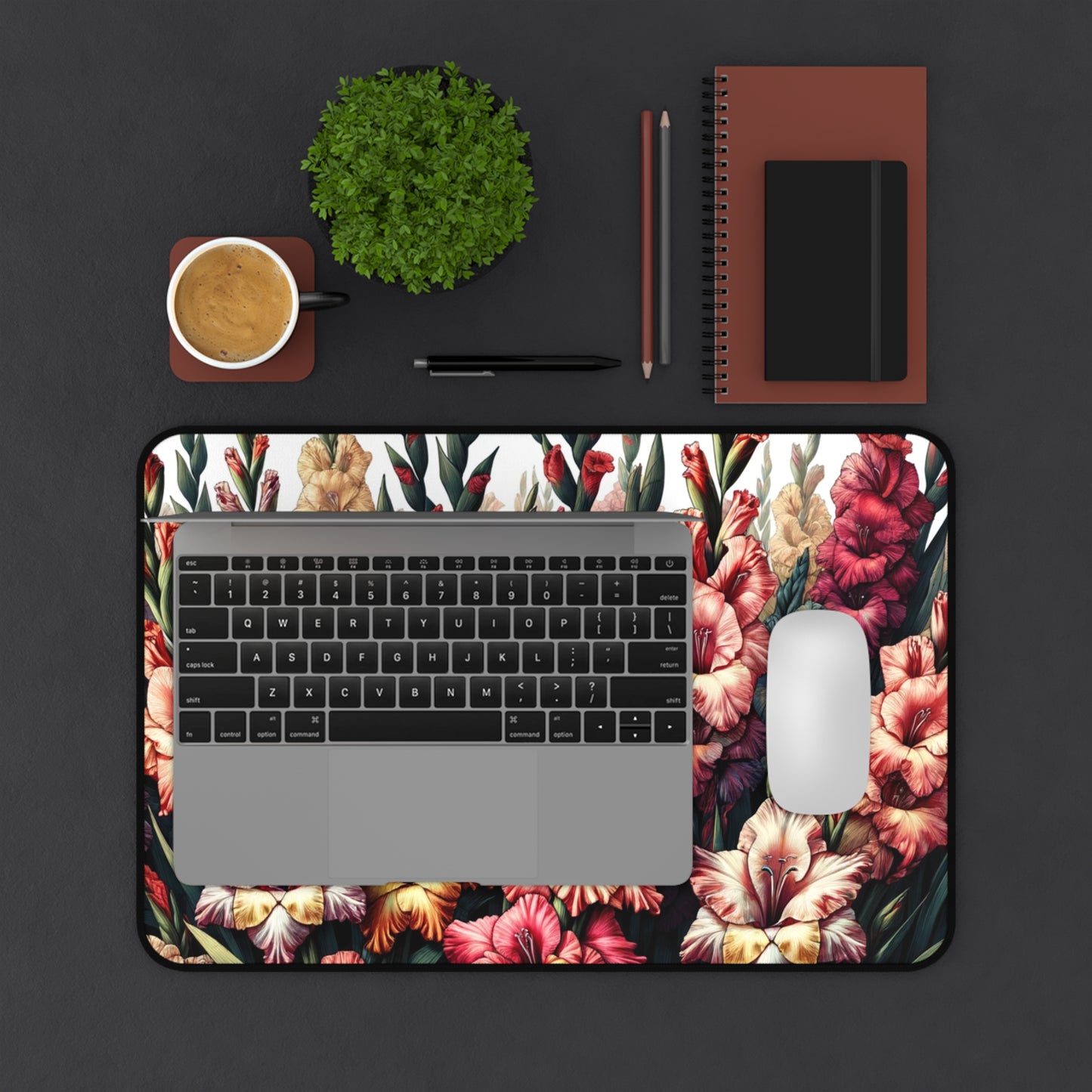 Desk Mat August Birth Flower, August Birth Month Flower, Gladiolus Floral Design, Birth Flower of August