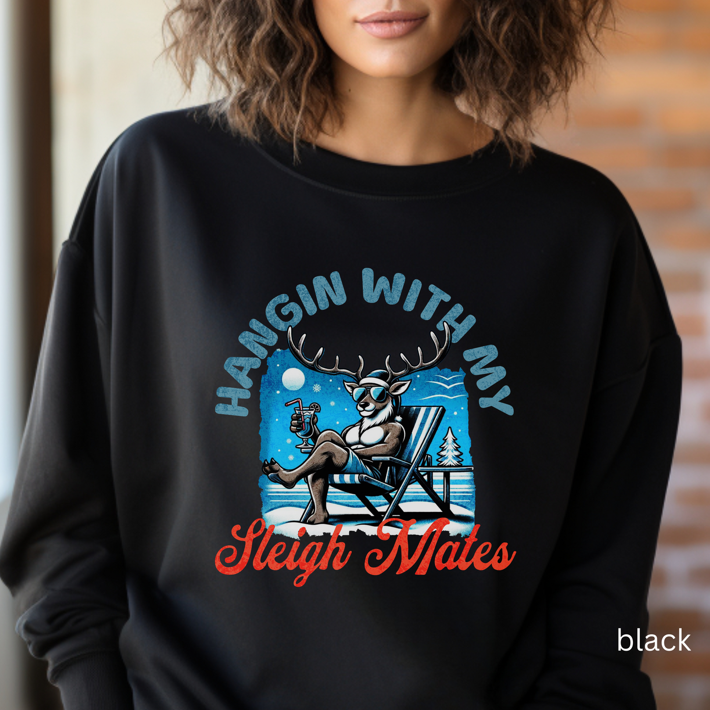 Hanging with my sleigh mates Male PDF PNG SVG digital downloads, Christmas, Reindeer, Christmas Sublimation design Cricut dtf