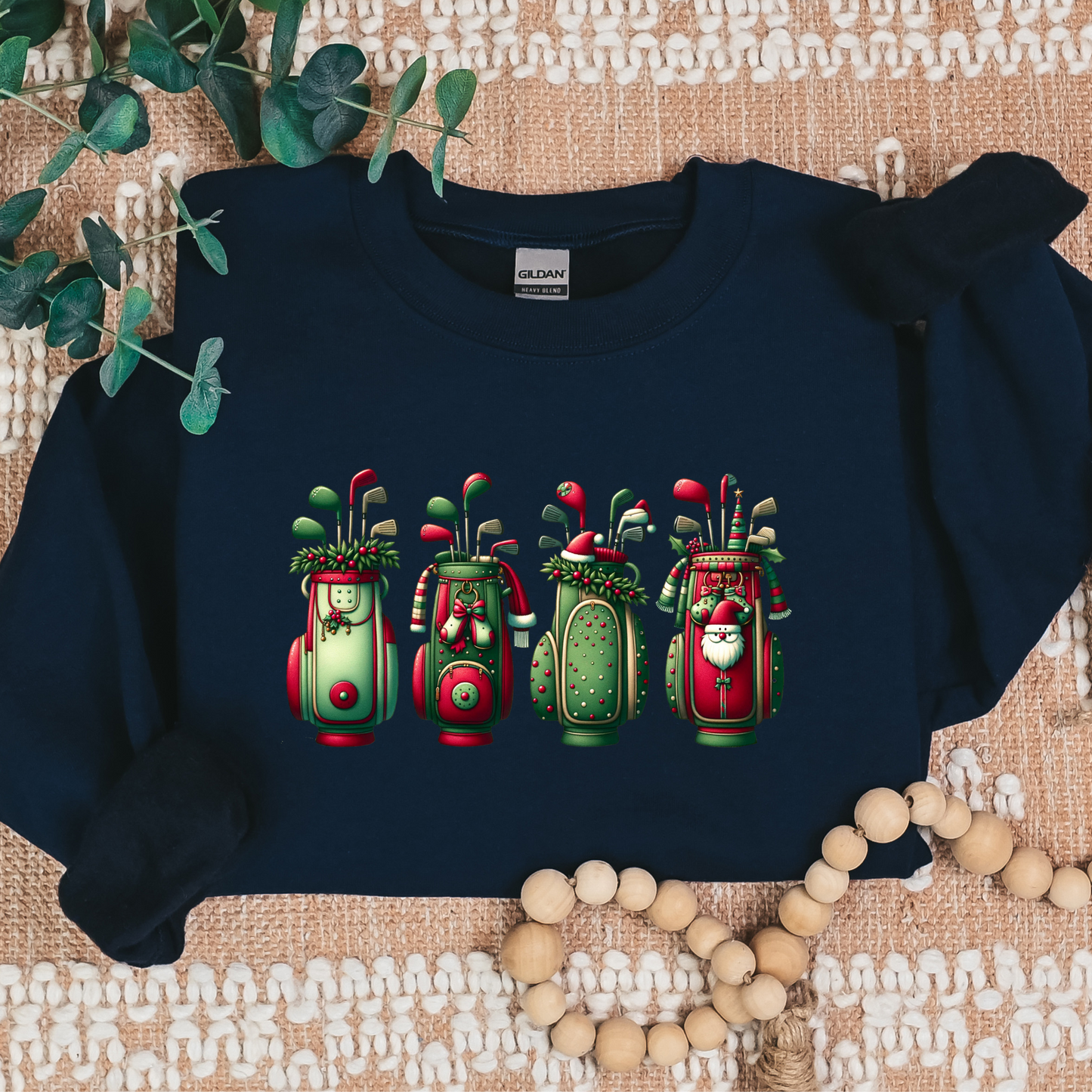 Christmas Golf Bags, Golf lover, Golfing Theme Digital Download PDF PNG SVG digital files for your projects. Sublimation, Silhouette