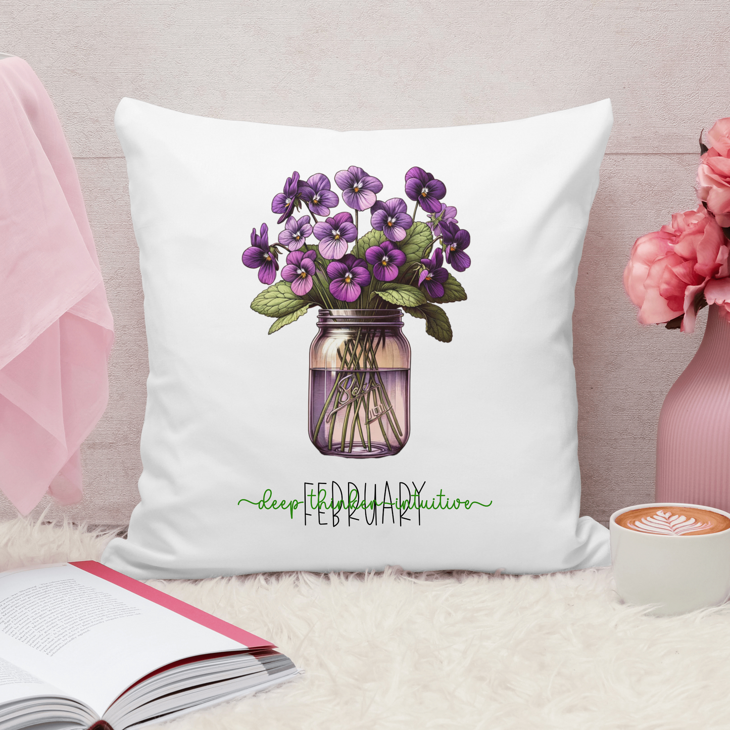 February Birth Flower is the Violet, PNG, PDF, SVG digital download files for your creations. Birth Flower.