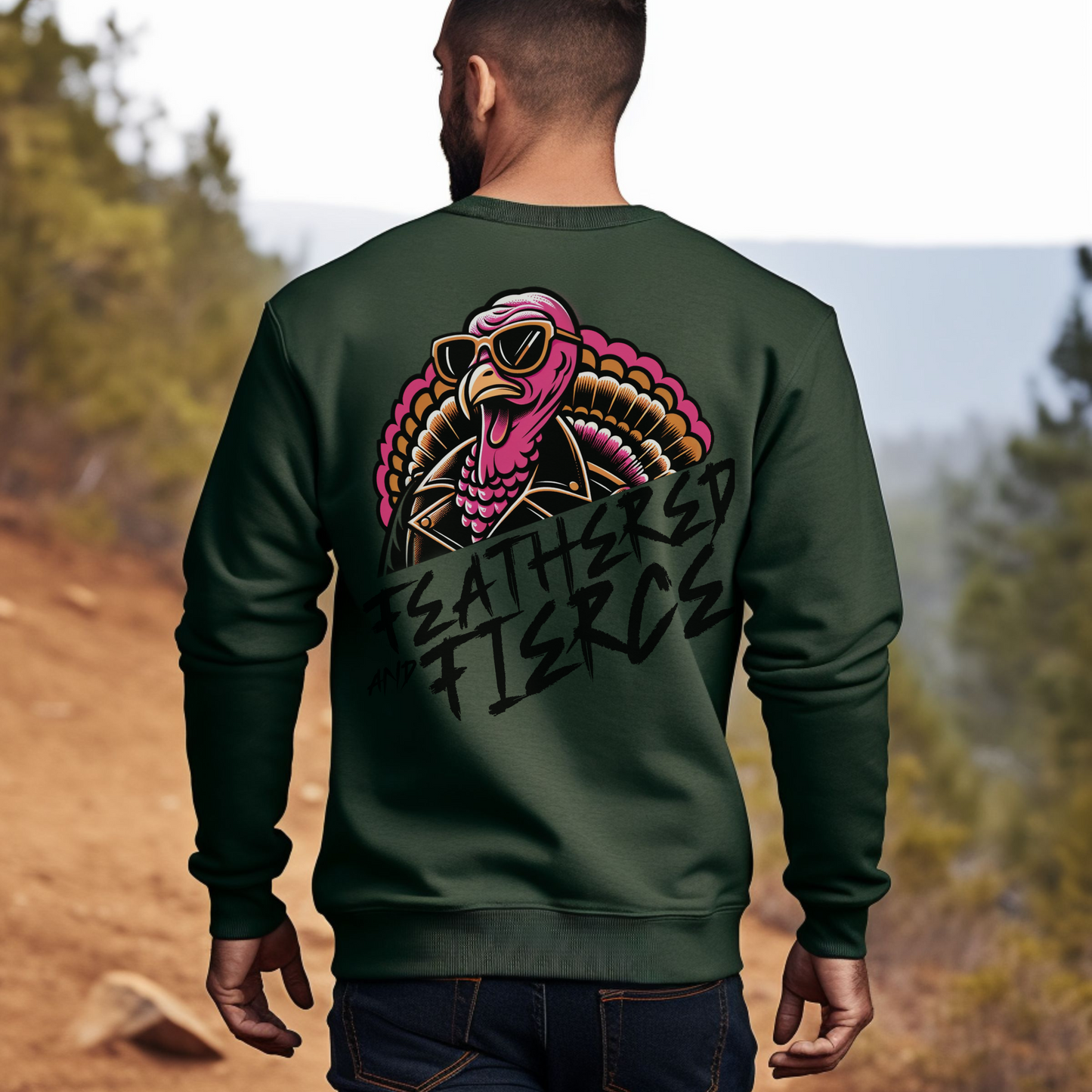 Feathered Fashionista! Feathered and Fierce Thanksgiving Design! PND PDF SVG digital download, Turkey Sublimation Shirt design