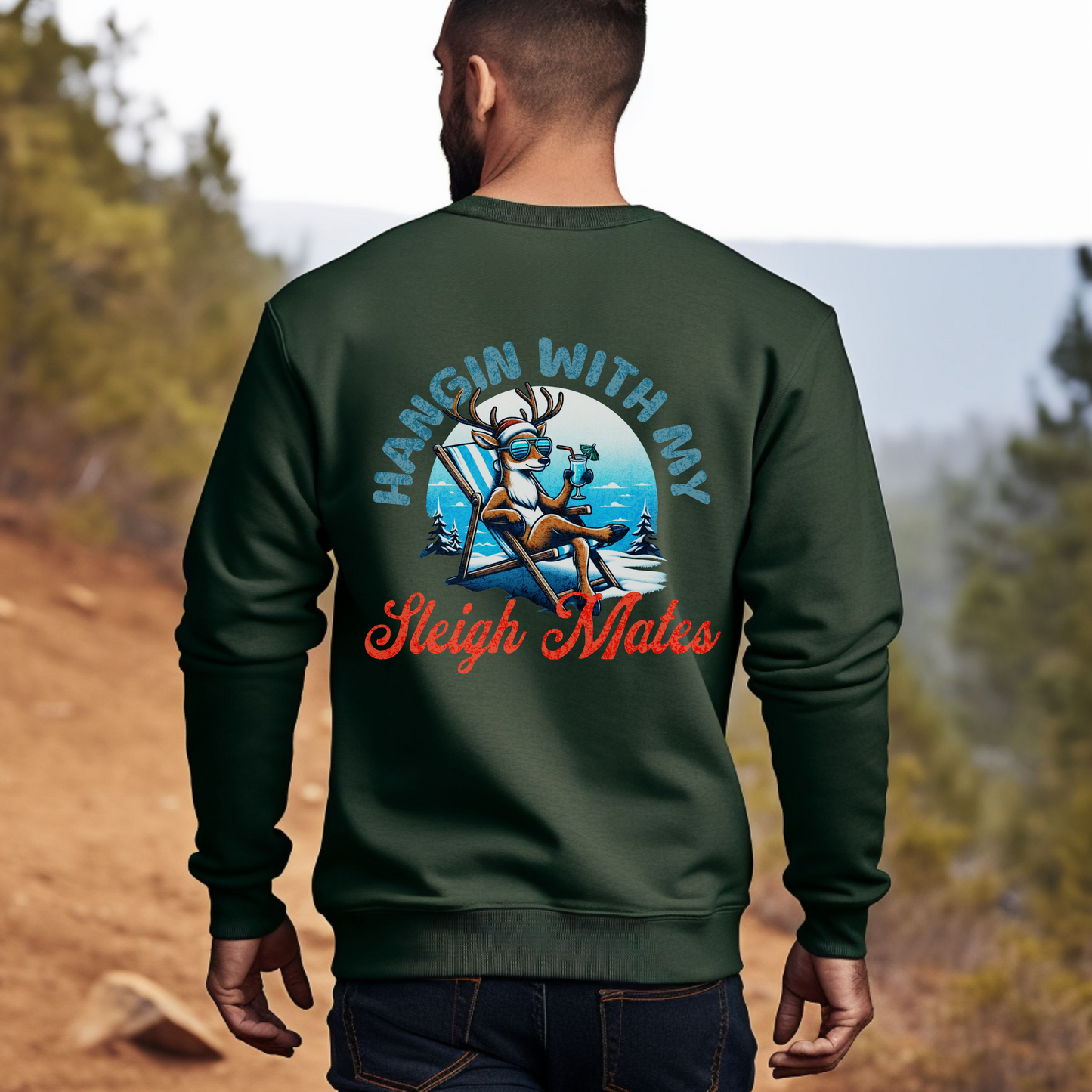Hangin With My Sleigh Mates Female, Christmas PNG PDF SVG Digital Download Sublimation, dtf, Sleigh Mates sublimation design,