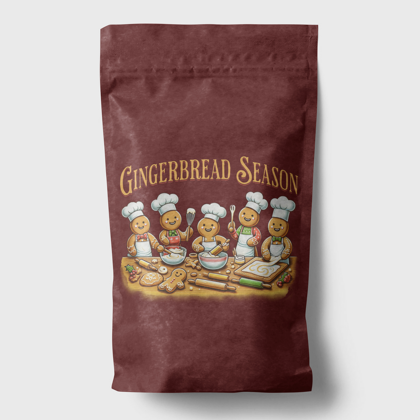 Gingerbread Season! Holiday Design PNG PDF SVG digital download, Gingerbread sublimation, Baking, Fun Gingerbread svg design sublimation
