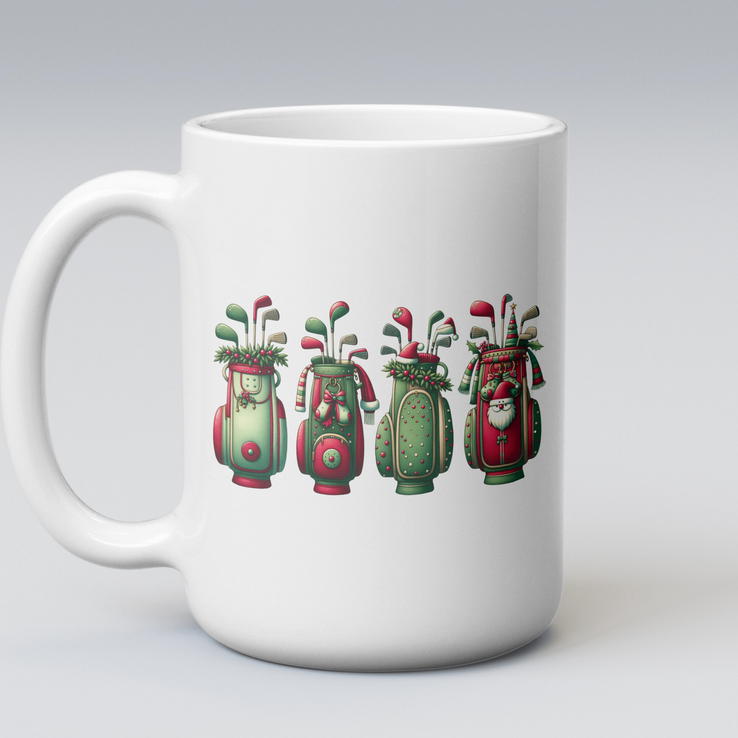 Christmas Golf Bags, Golf lover, Golfing Theme Digital Download PDF PNG SVG digital files for your projects. Sublimation, Silhouette