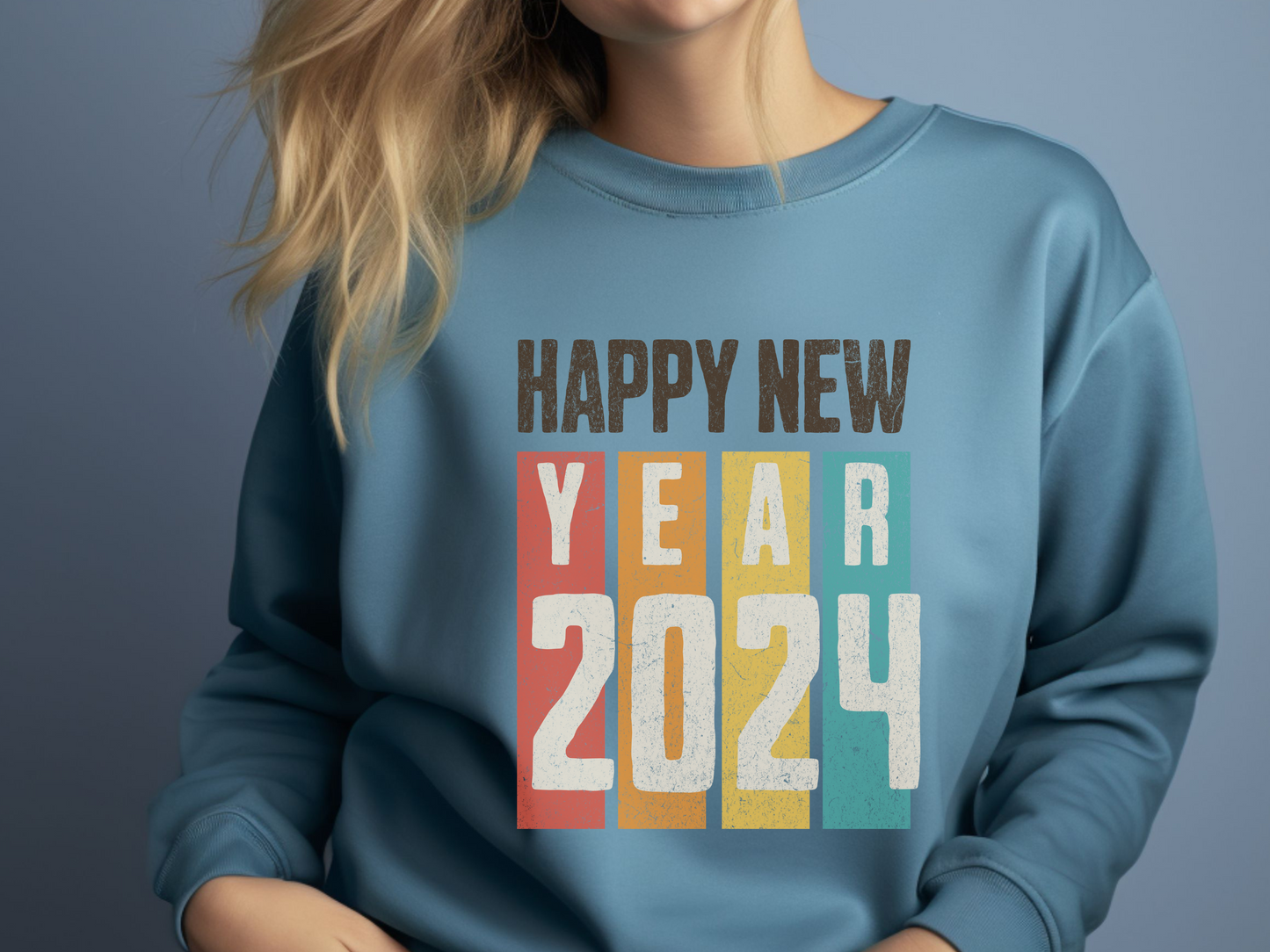 Happy New Year 2024 for your projects PNG, PDF, SVG digital download files. Cricut, Silhouette, Sublimation