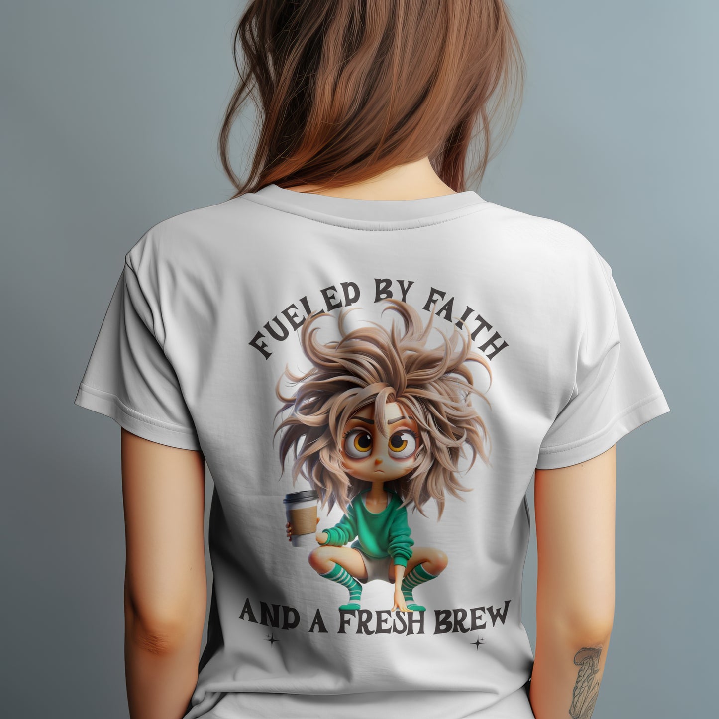 Fueled By Faith and a Fresh Brew! Stressed and Blessed! PNG PDF SVG Digital Download