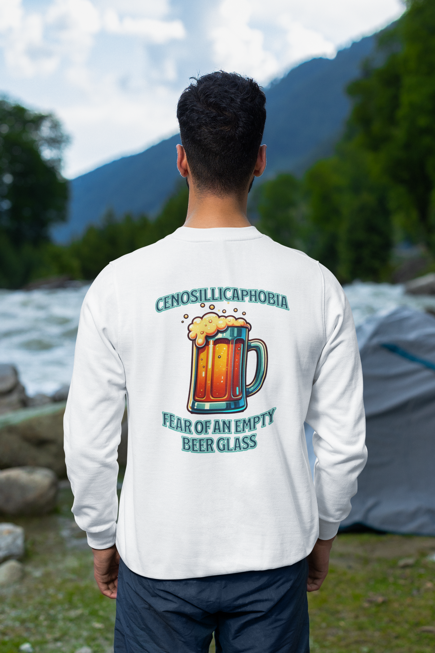 Cenosillicaphobia The Fear of an Empty Beer PNG PDF SVG Digital Download Design