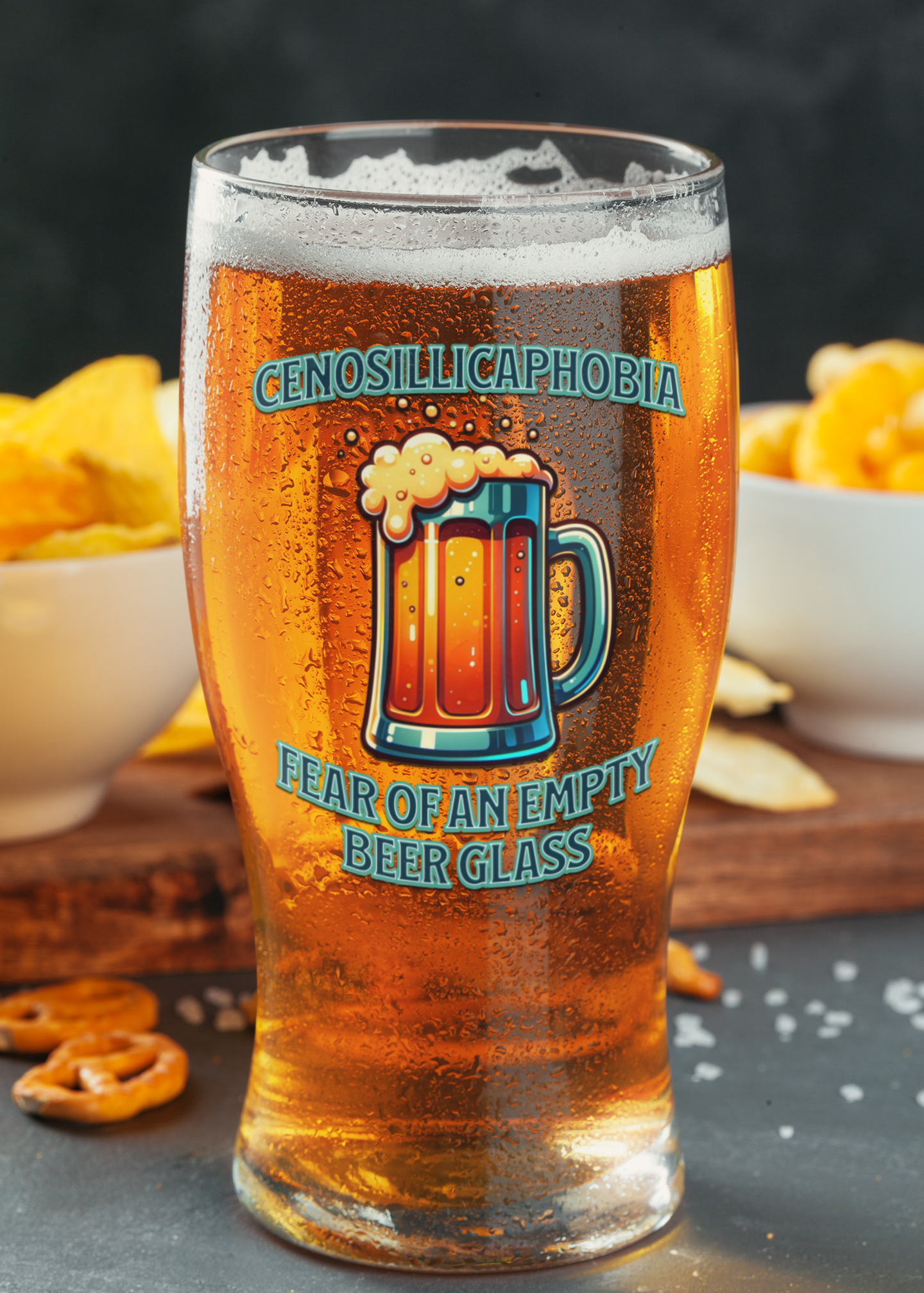 Cenosillicaphobia The Fear of an Empty Beer PNG PDF SVG Digital Download Design