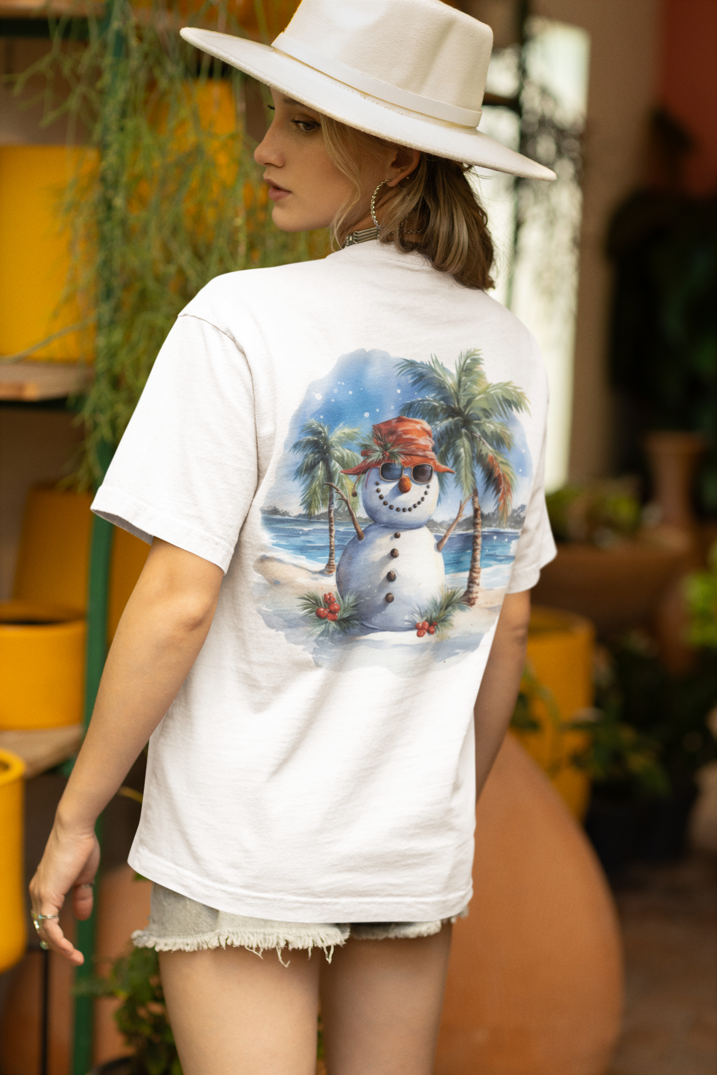 Chill Out Under the Palms: Snowman's Tropical Beach Escape PNG PDF SVG digital download
