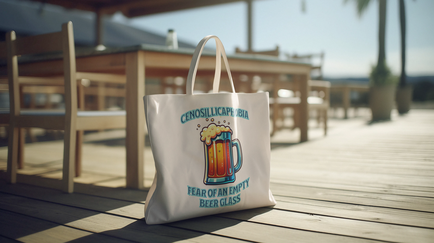 Cenosillicaphobia The Fear of an Empty Beer PNG PDF SVG Digital Download Design