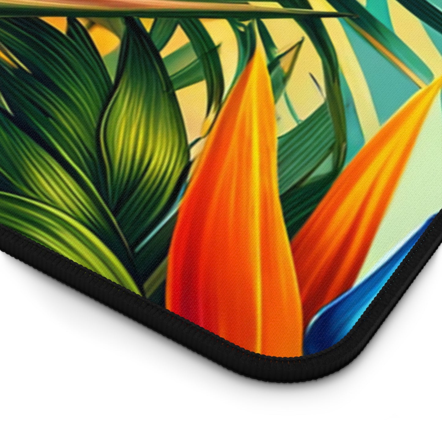 Desk Mat Lush Tropical Paradise Bloom mat to protect your desk in either your home office or work space.