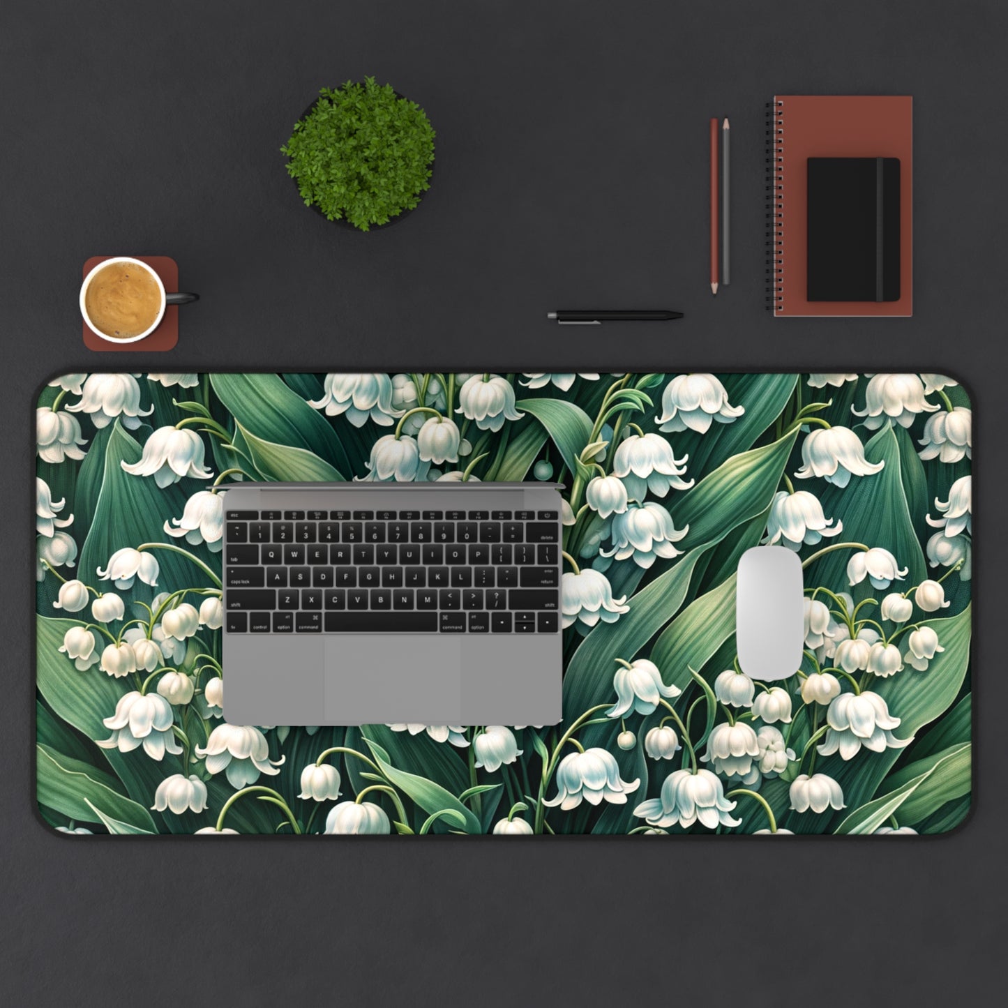 Copy of Desk Mat May Birth Flower, May Birth Month Flower, Lily of the Valley Floral Design, Birth Flower of May