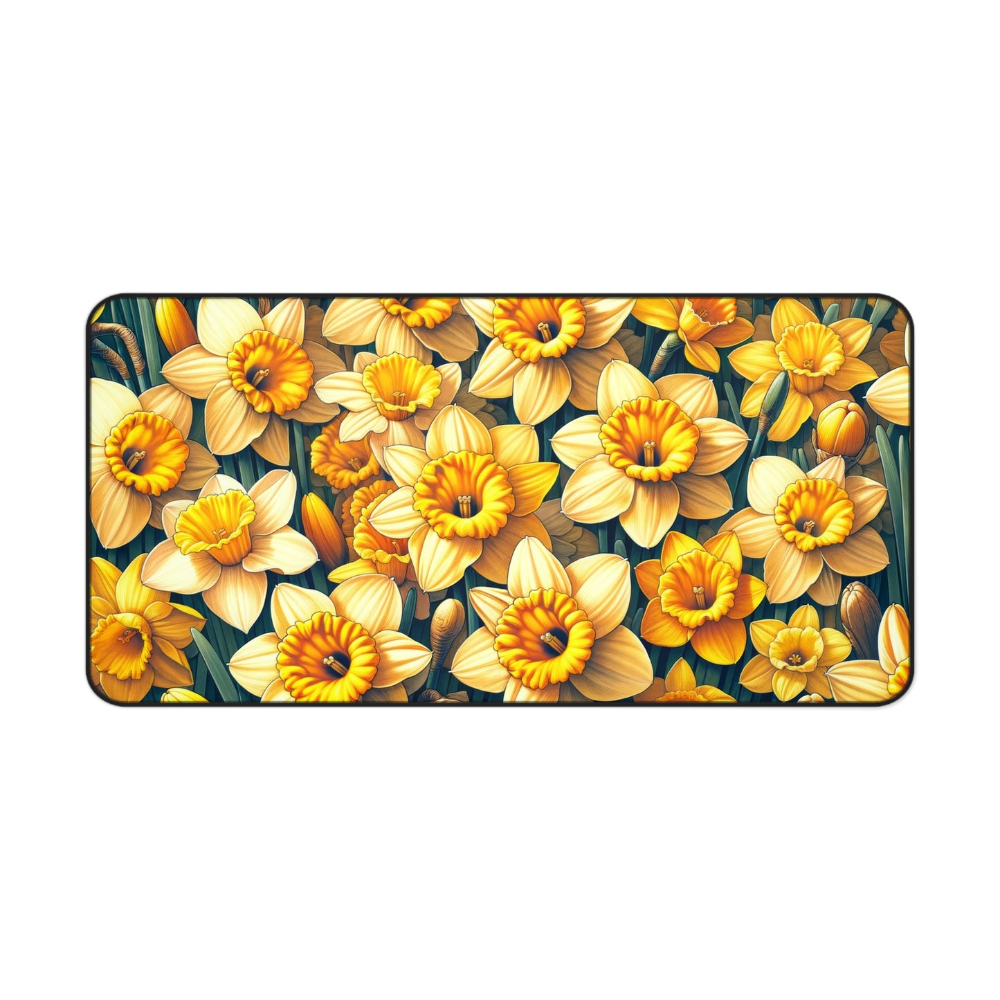 Desk Mat March Birth Flower Month of March is the Daffodil 3 Different sizes