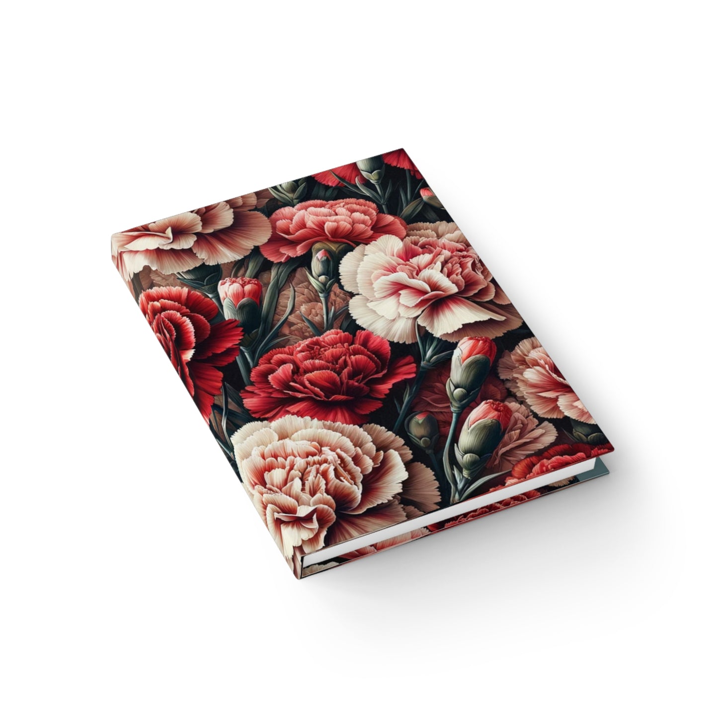 Journal - Ruled Line  January Birth Flower, January Birth Month Flower, Carnation Floral Design, Birth Flower of January