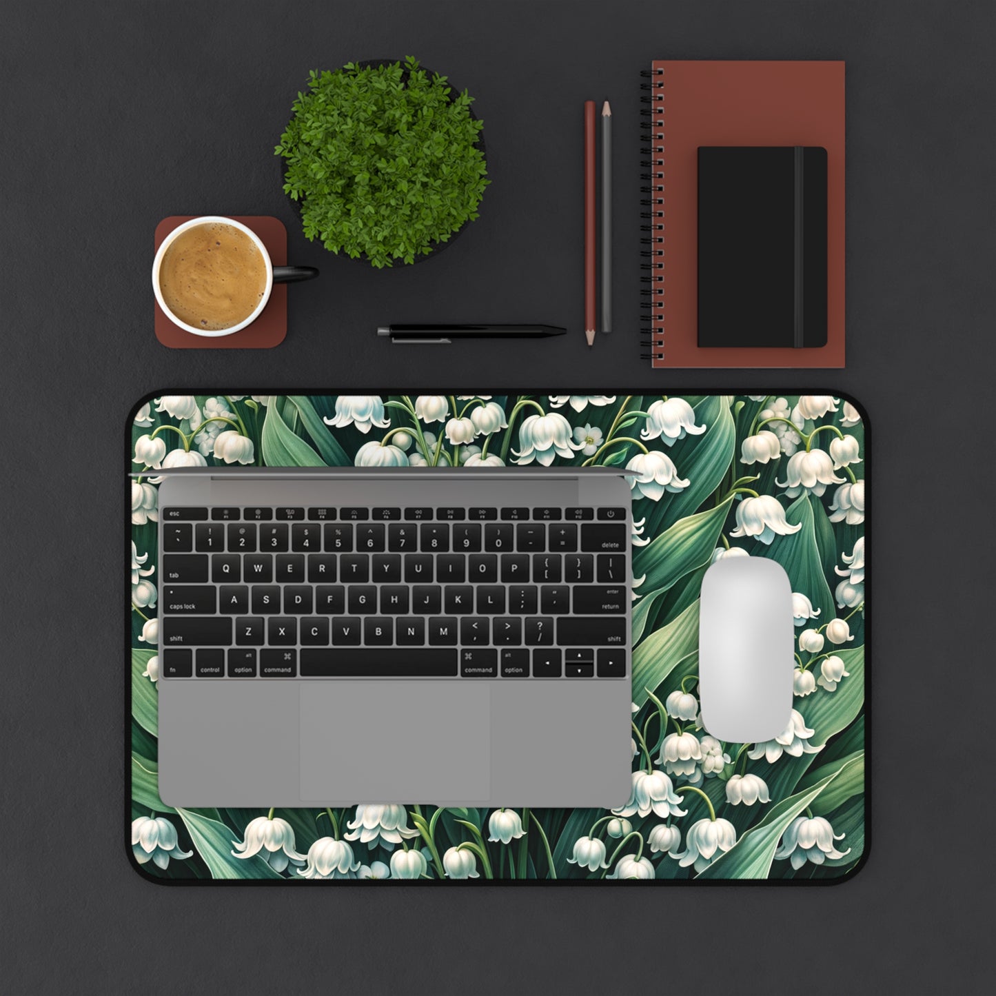 Copy of Desk Mat May Birth Flower, May Birth Month Flower, Lily of the Valley Floral Design, Birth Flower of May