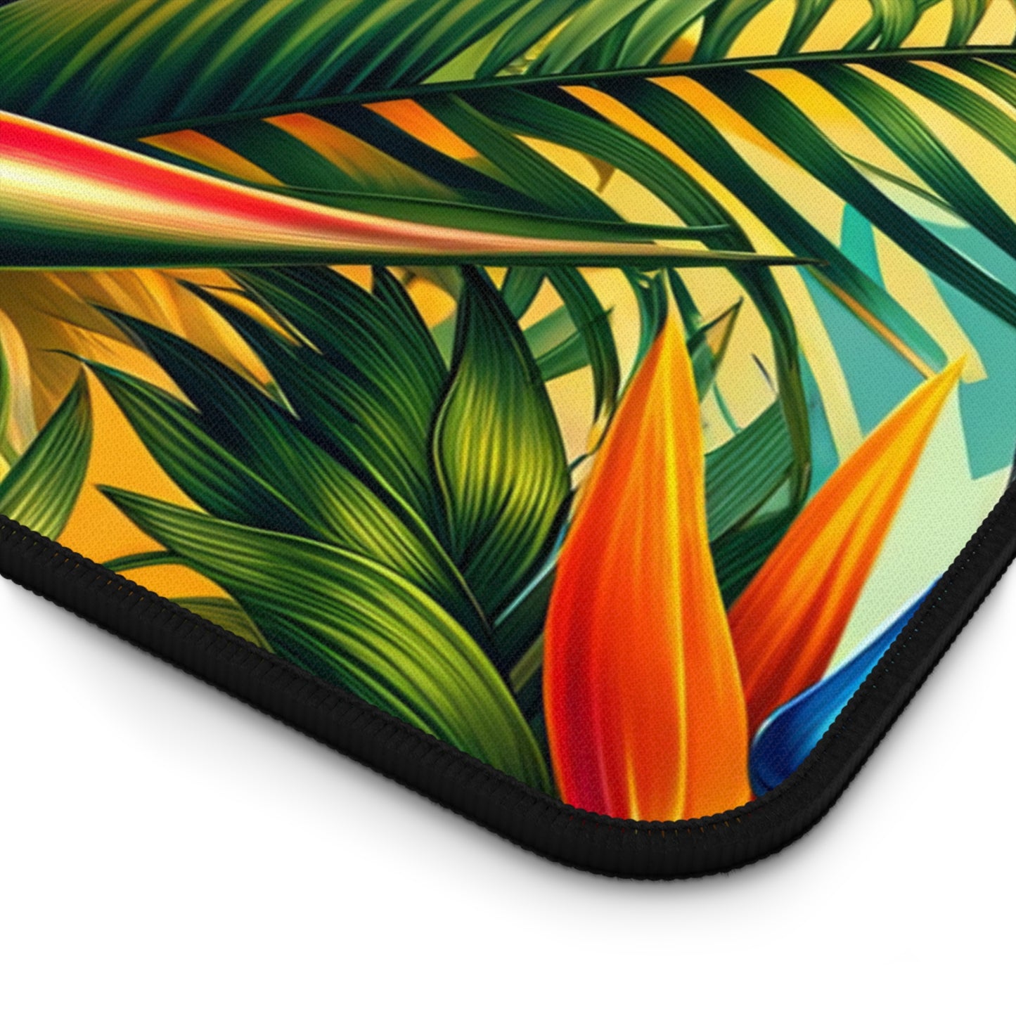 Desk Mat Lush Tropical Paradise Bloom mat to protect your desk in either your home office or work space.