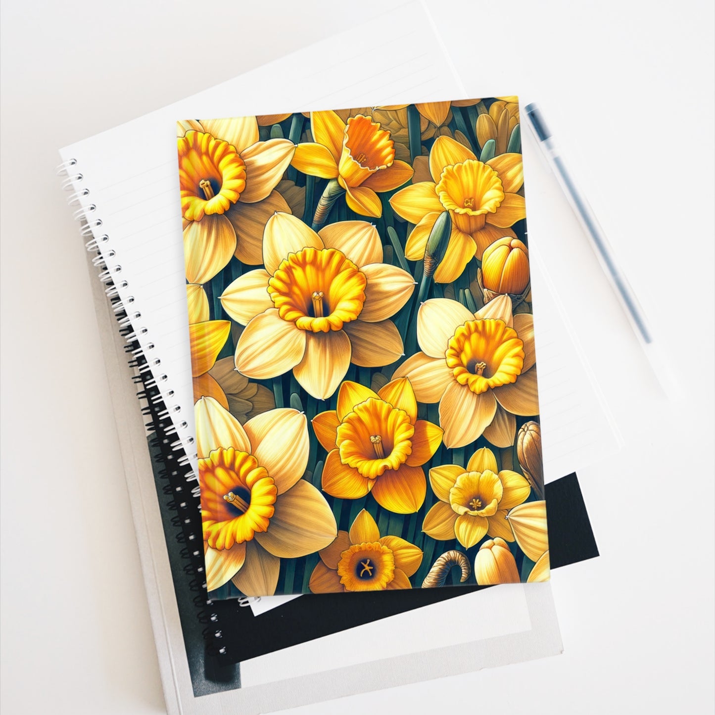 Copy of Journal - Ruled Line  March Birth Flower, March Birth Month Flower, Daffodil Floral Design, Birth Flower of March