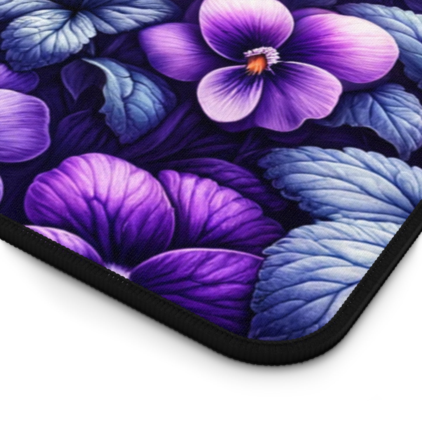 Desk Mat February Birth Flower, February Birth Month Flower, Violet Floral Design, Birth Flower of February