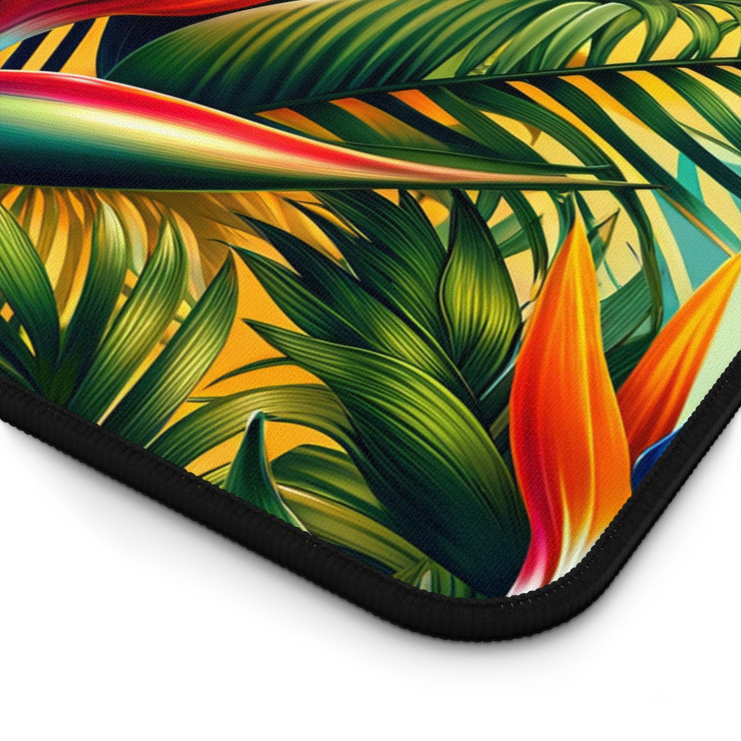 Desk Mat Lush Tropical Paradise Bloom mat to protect your desk in either your home office or work space.