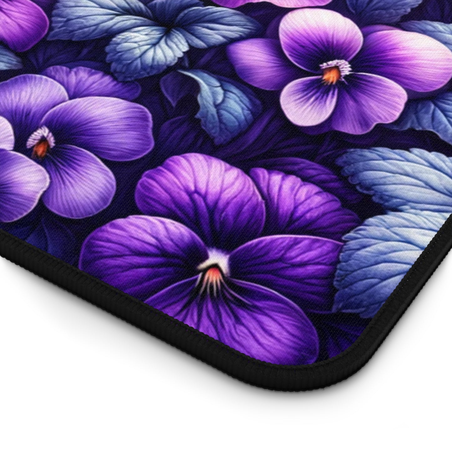 Desk Mat February Birth Flower, February Birth Month Flower, Violet Floral Design, Birth Flower of February