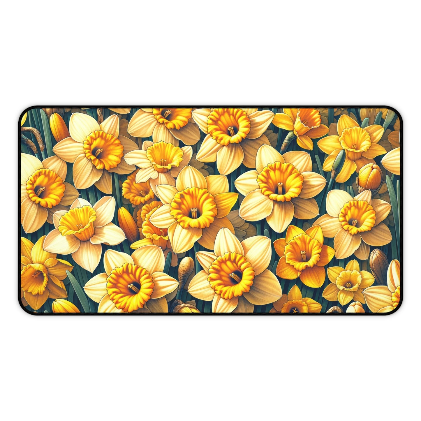 Desk Mat March Birth Flower Month of March is the Daffodil 3 Different sizes