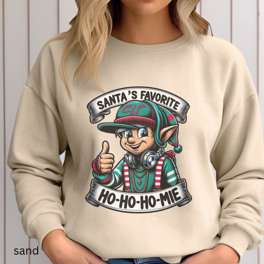 Santa's Favorite Elf Homie. Christmas PNG PDF SVG digital download, Christmas Elf Shirt, Funny Christmas shirt,Christmas Sublimation