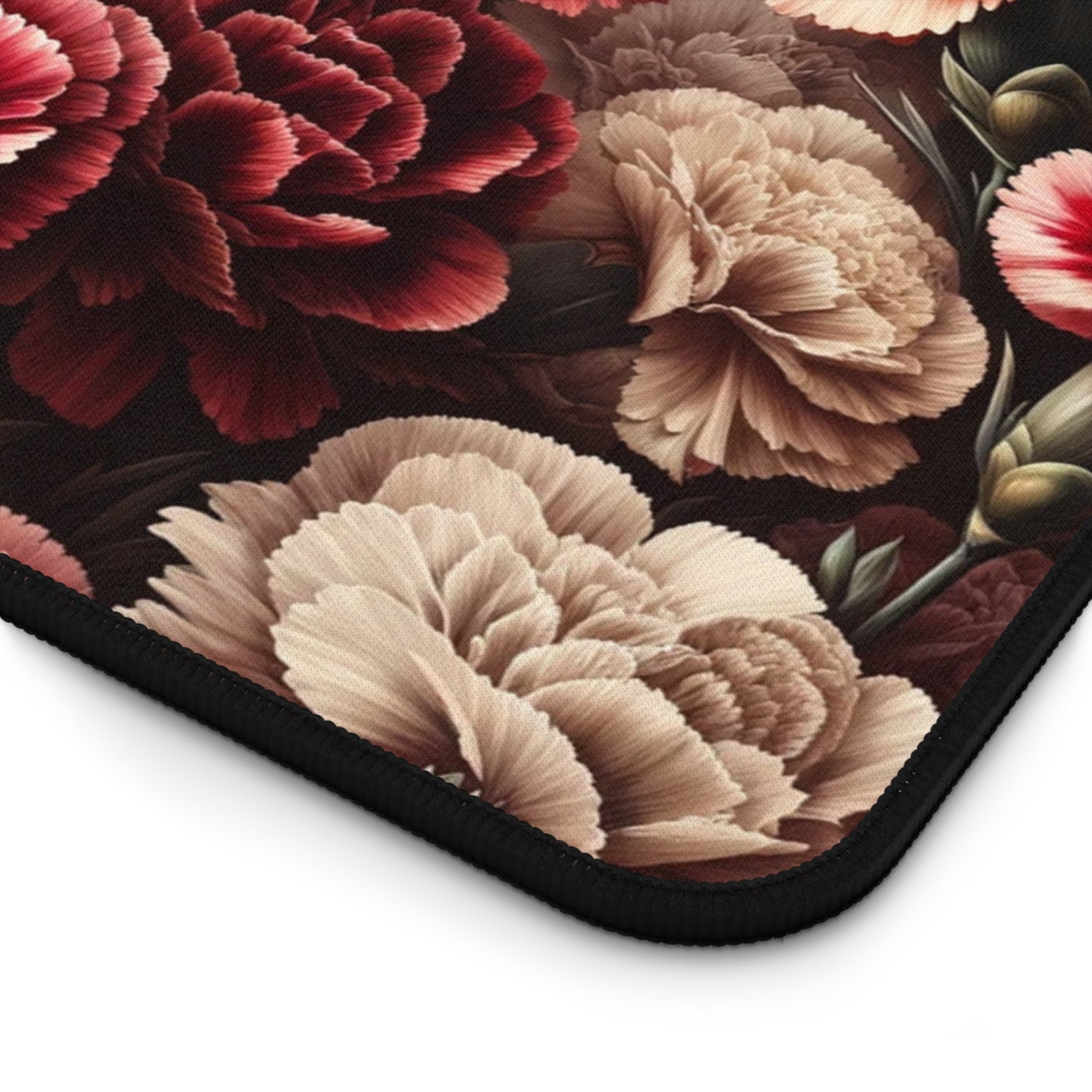 Desk Mat January Birth Flower, January Birth Month Flower, Carnation Floral Design