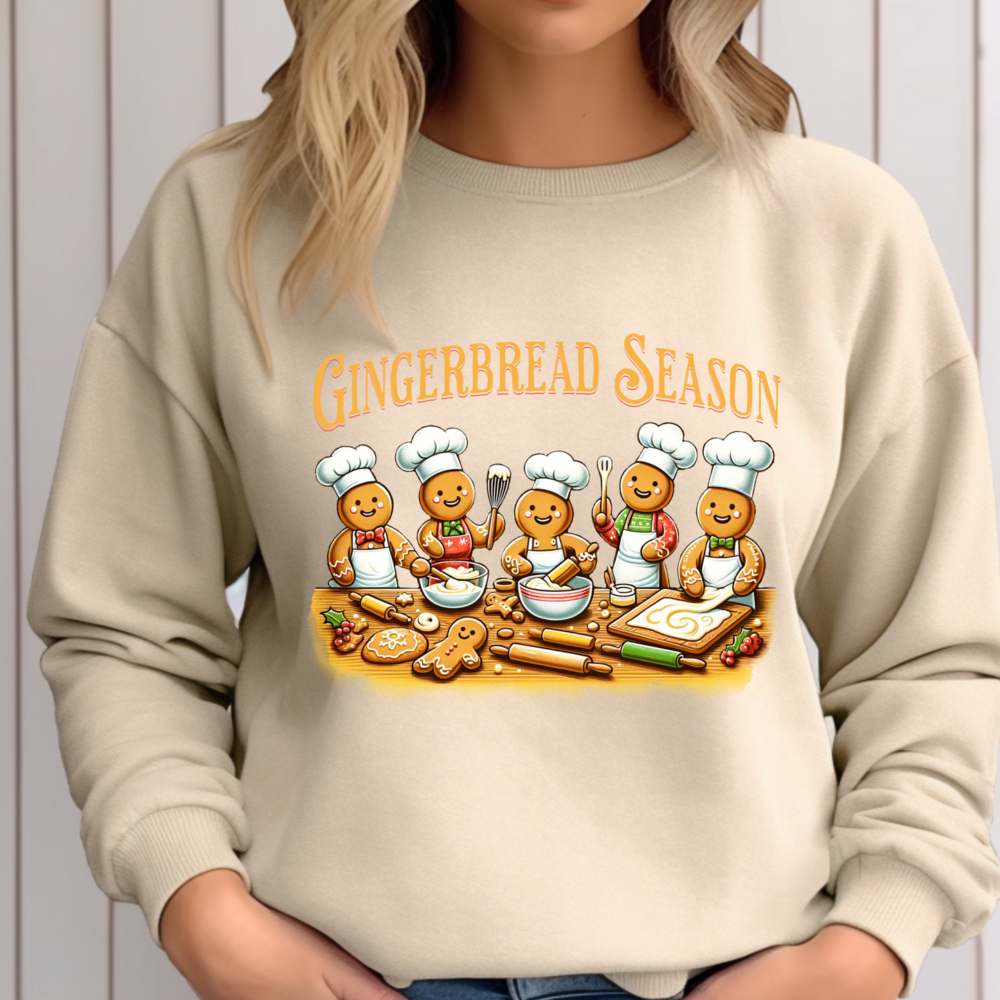 Gingerbread Season! Holiday Design PNG PDF SVG digital download, Gingerbread sublimation, Baking, Fun Gingerbread svg design sublimation