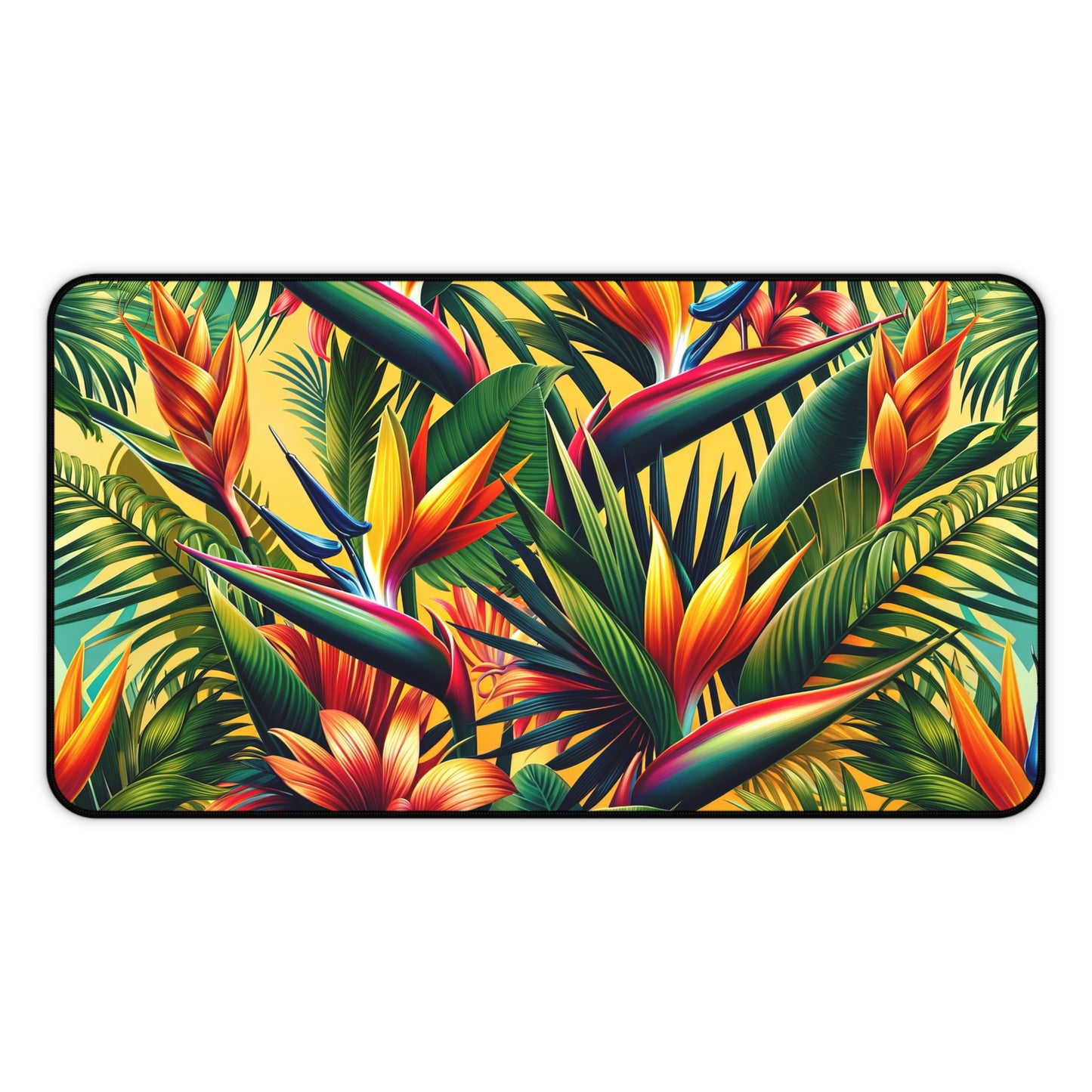 Desk Mat Lush Tropical Paradise Bloom mat to protect your desk in either your home office or work space.