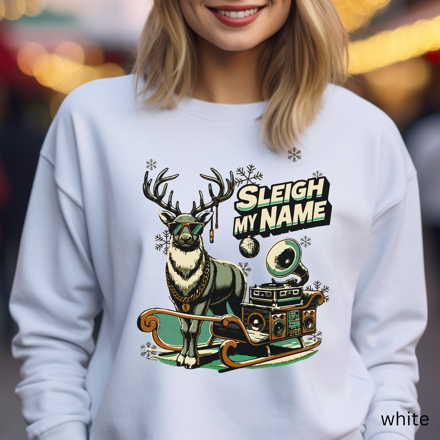 Sleigh My Name Fun Christmas PDF PNG SVG Digital Download, Christmas Fun, Funny shirt mocking Say my name! Sublimation design DTG