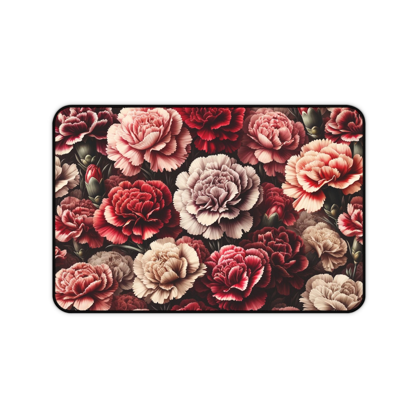 Desk Mat January Birth Flower, January Birth Month Flower, Carnation Floral Design