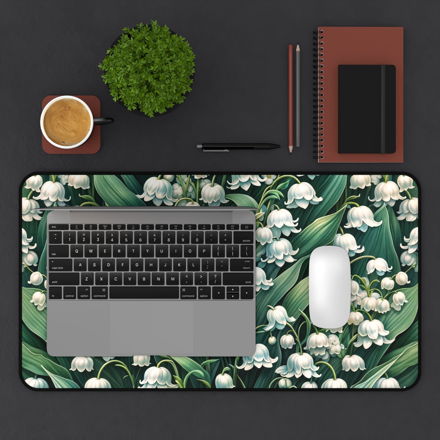 Copy of Desk Mat May Birth Flower, May Birth Month Flower, Lily of the Valley Floral Design, Birth Flower of May