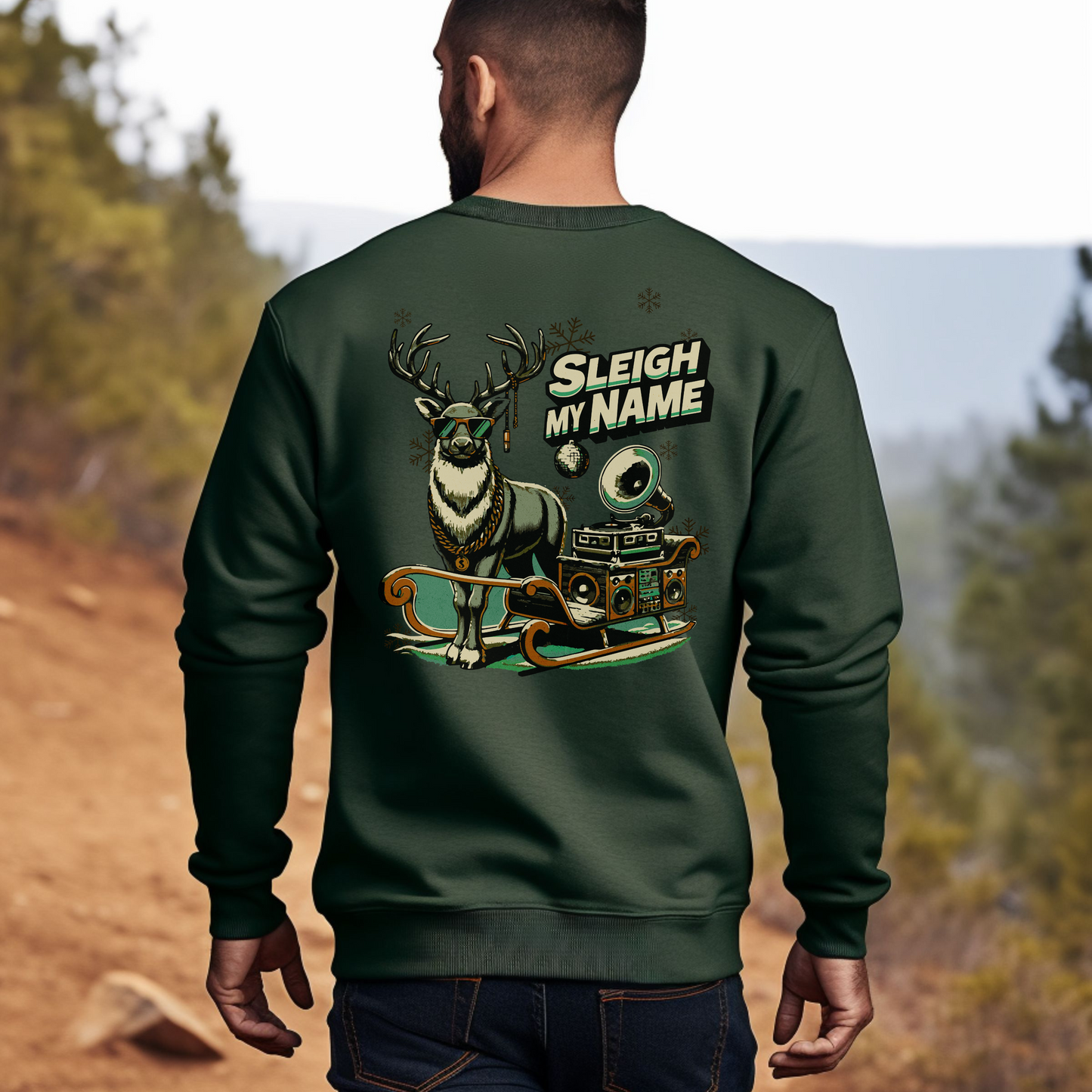 Sleigh My Name Fun Christmas PDF PNG SVG Digital Download, Christmas Fun, Funny shirt mocking Say my name! Sublimation design DTG