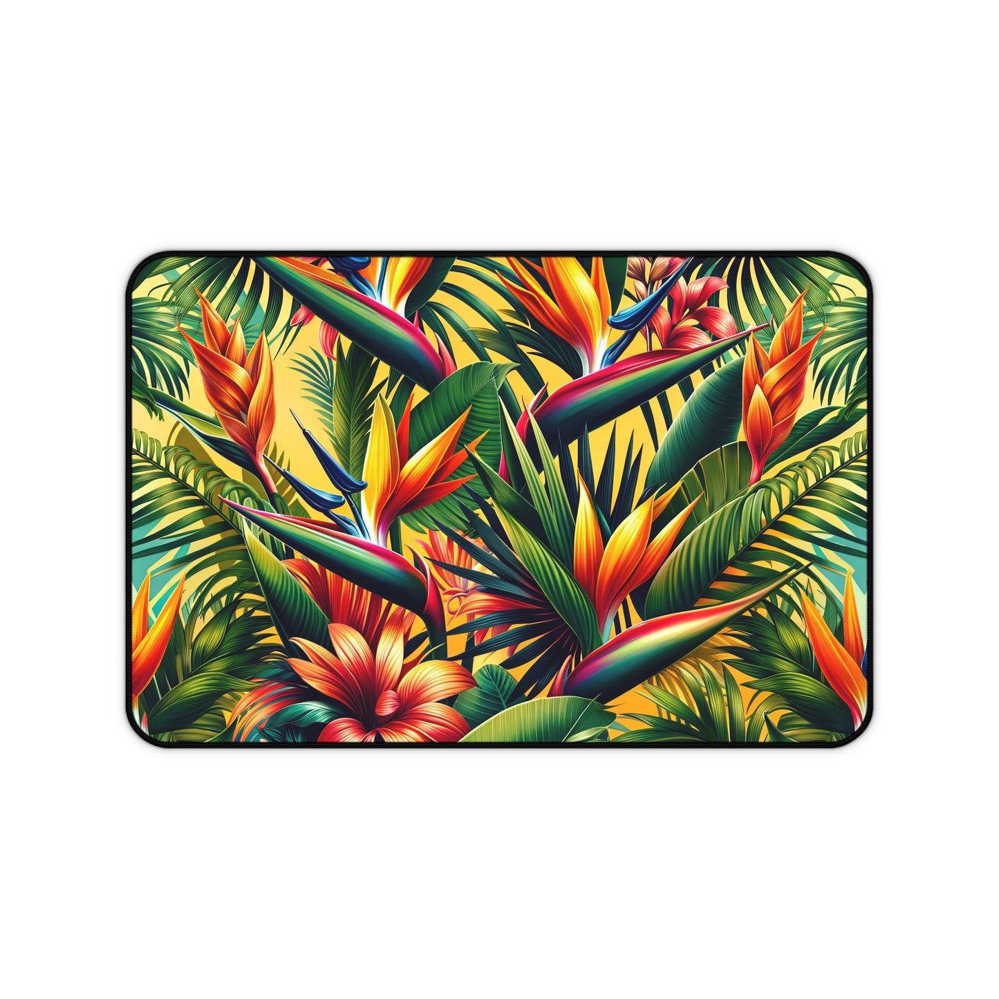 Desk Mat Lush Tropical Paradise Bloom mat to protect your desk in either your home office or work space.