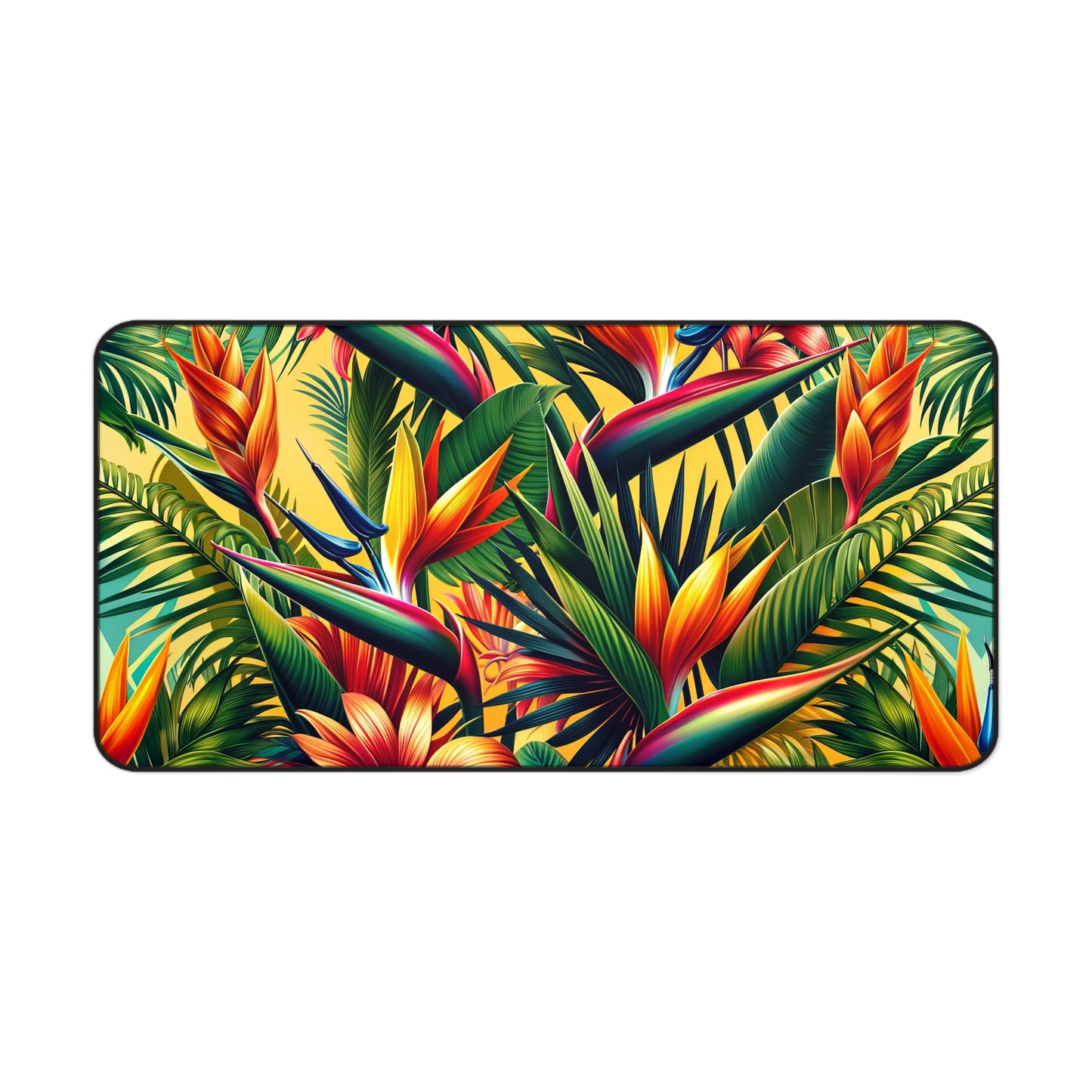 Desk Mat Lush Tropical Paradise Bloom mat to protect your desk in either your home office or work space.