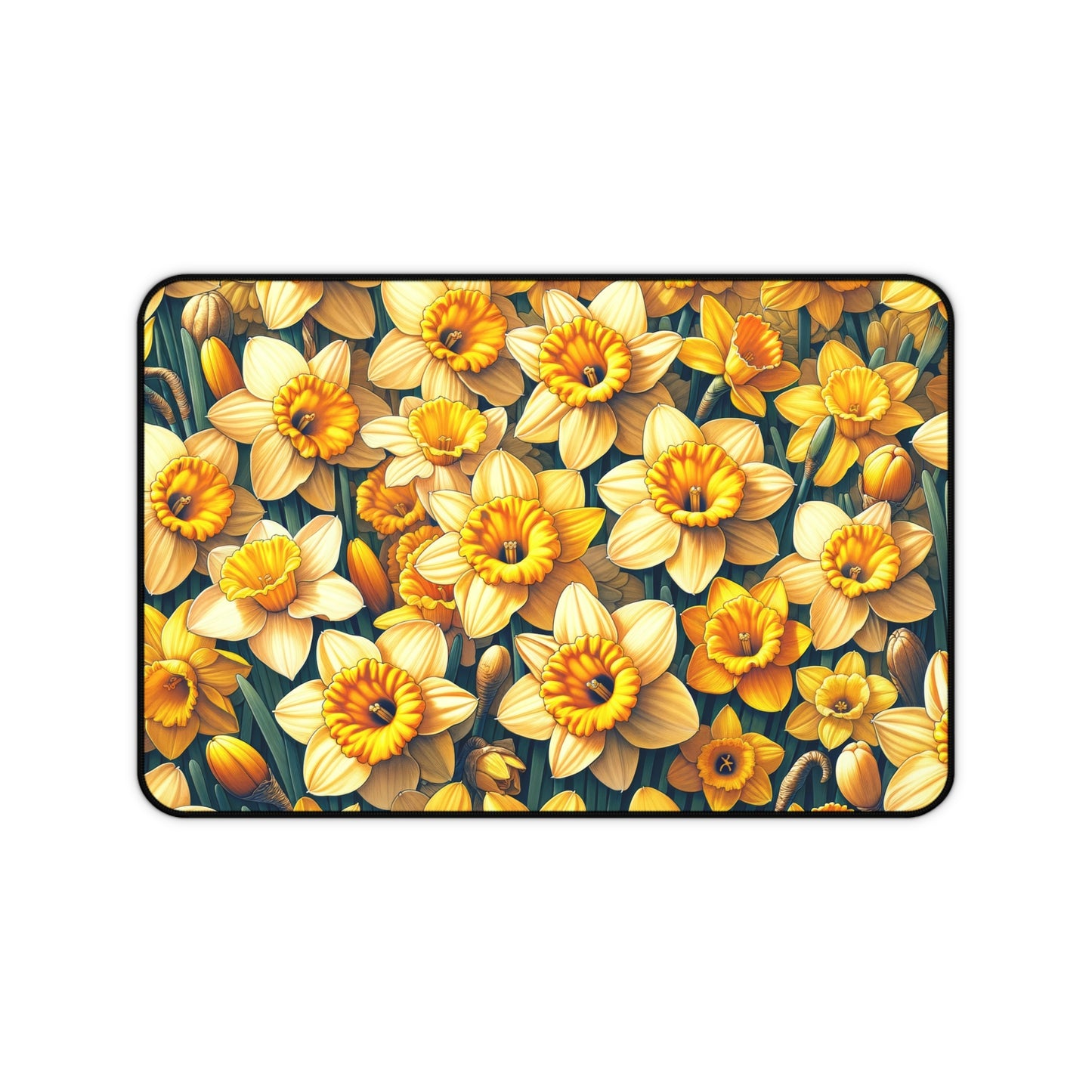 Desk Mat March Birth Flower Month of March is the Daffodil 3 Different sizes